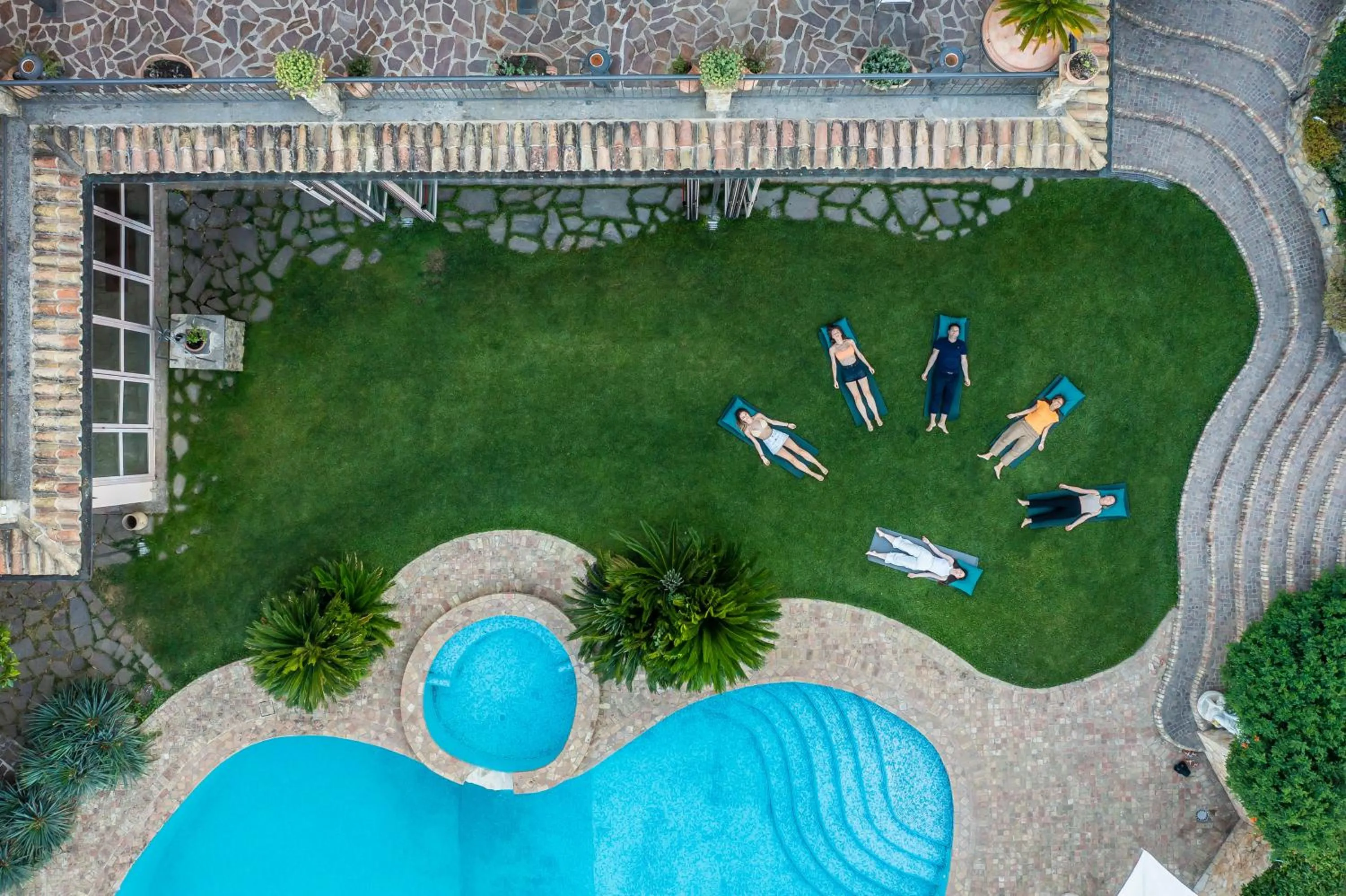 Garden view in Villa Clodia Relais