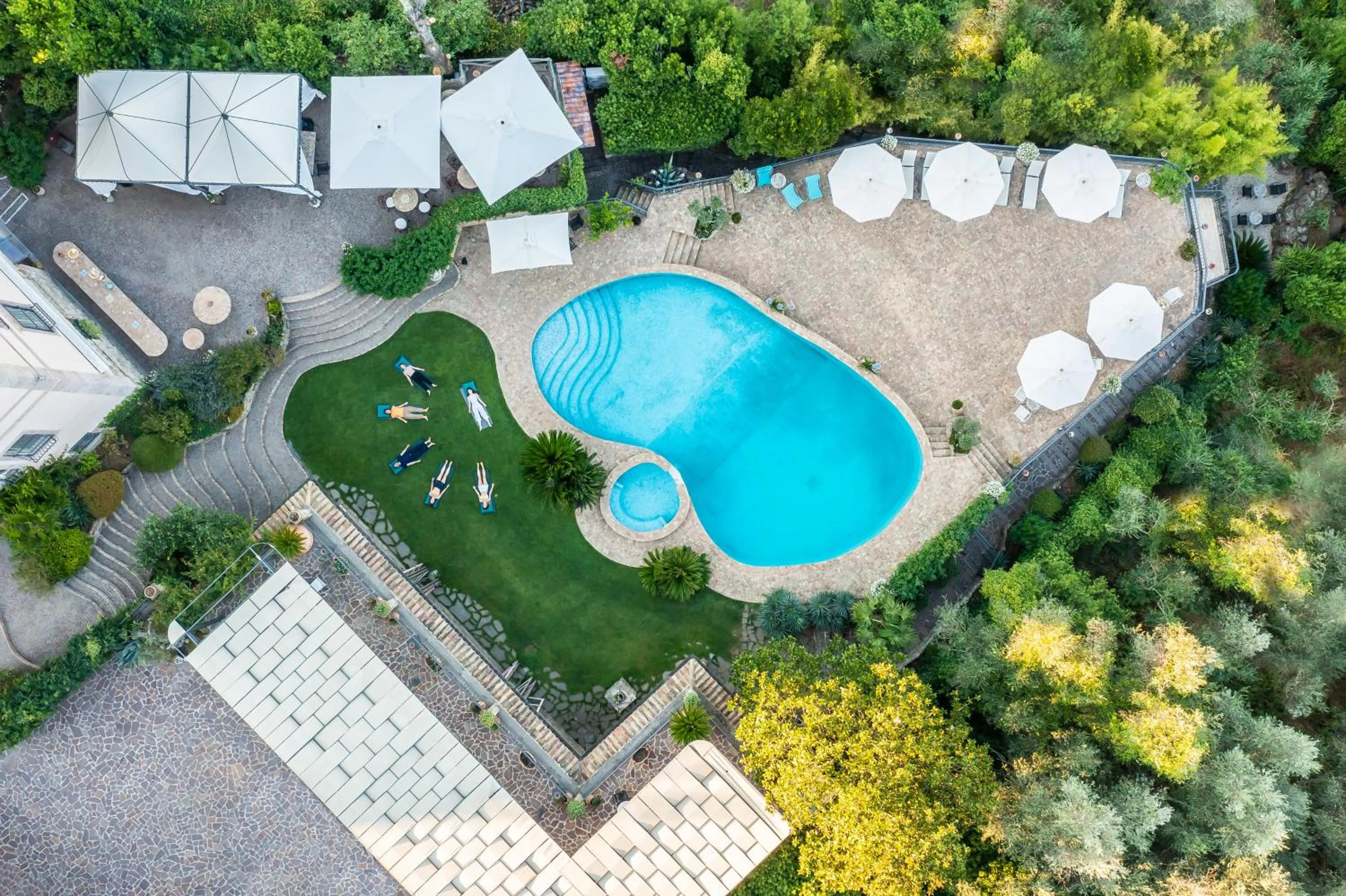 Pool view in Villa Clodia Relais