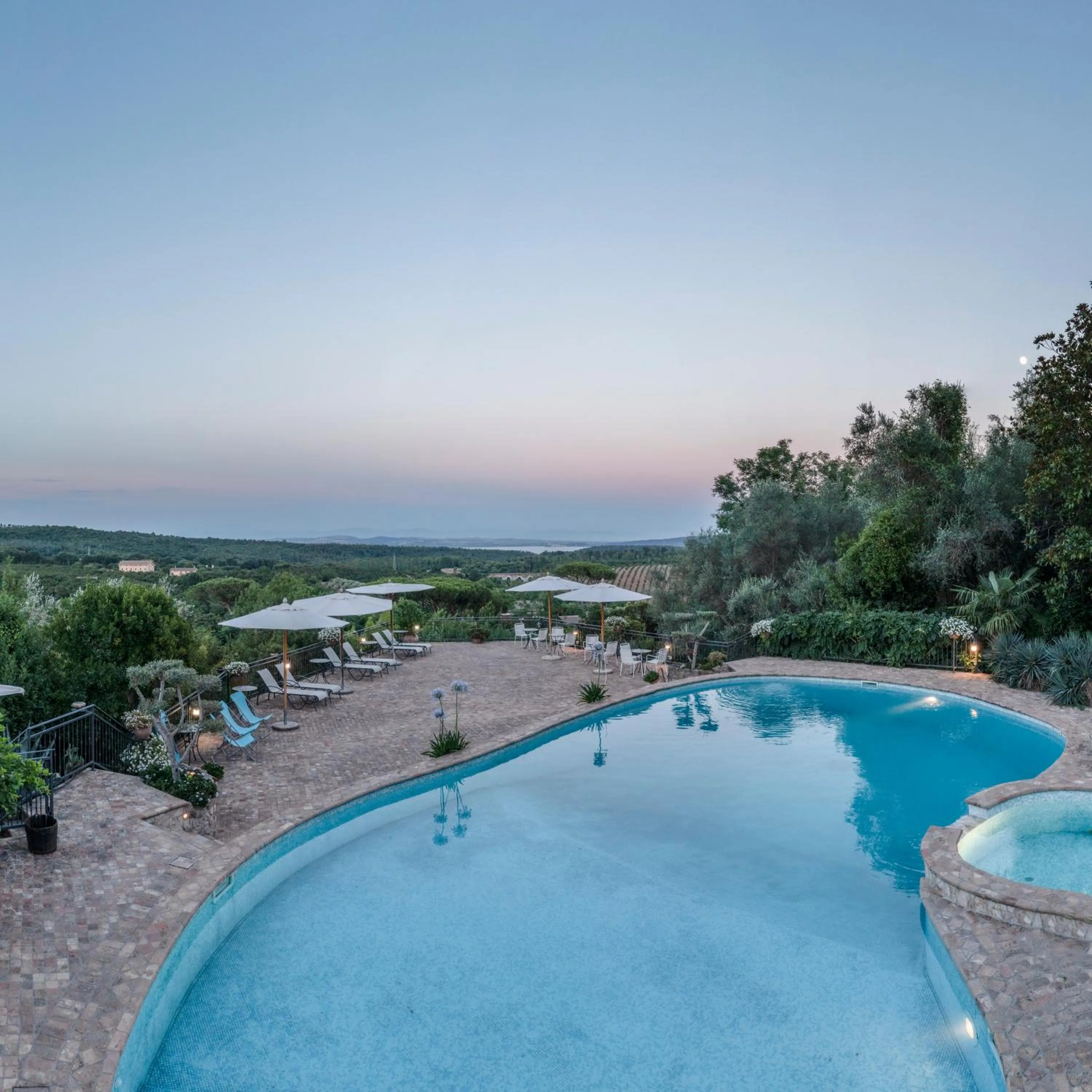 Pool view in Villa Clodia Relais
