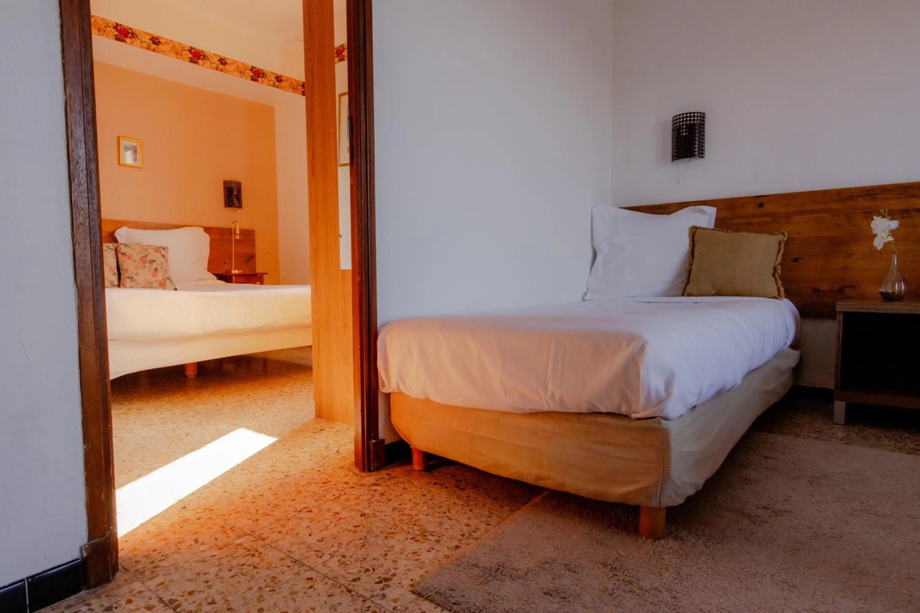 Bed in Hôtel Restaurant Sole e Monte