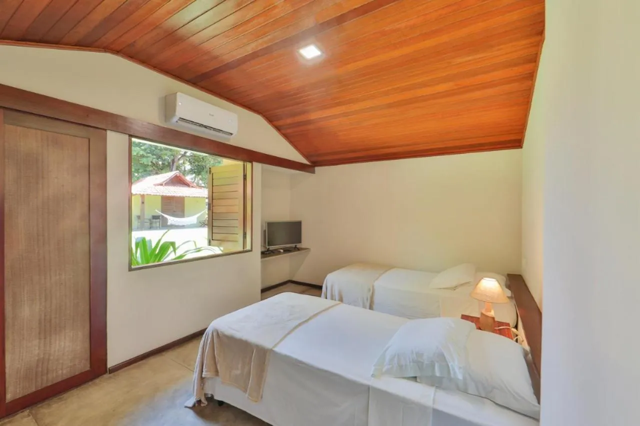 Bed in Pousada Sitio da Prainha