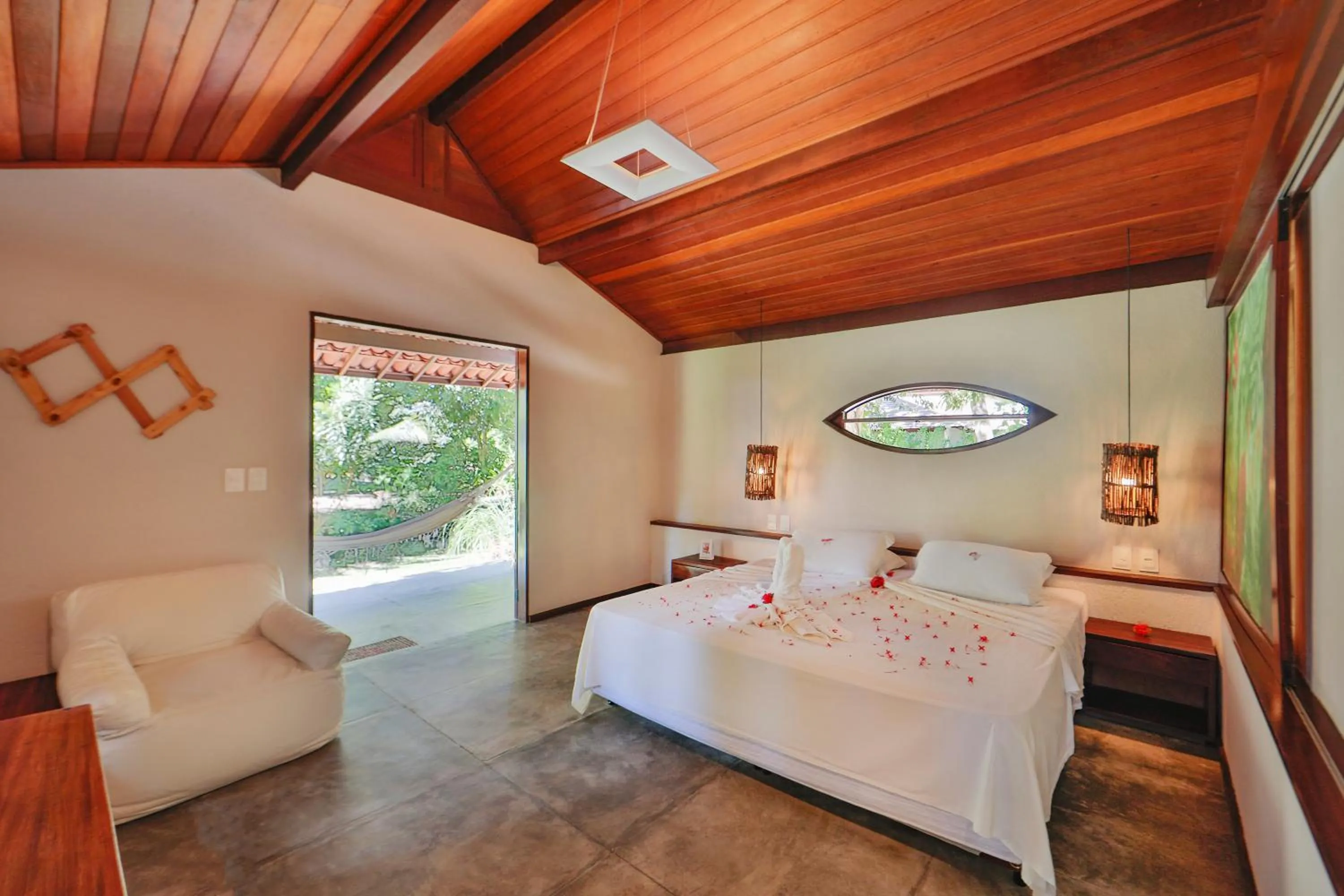 Bed in Pousada Sitio da Prainha