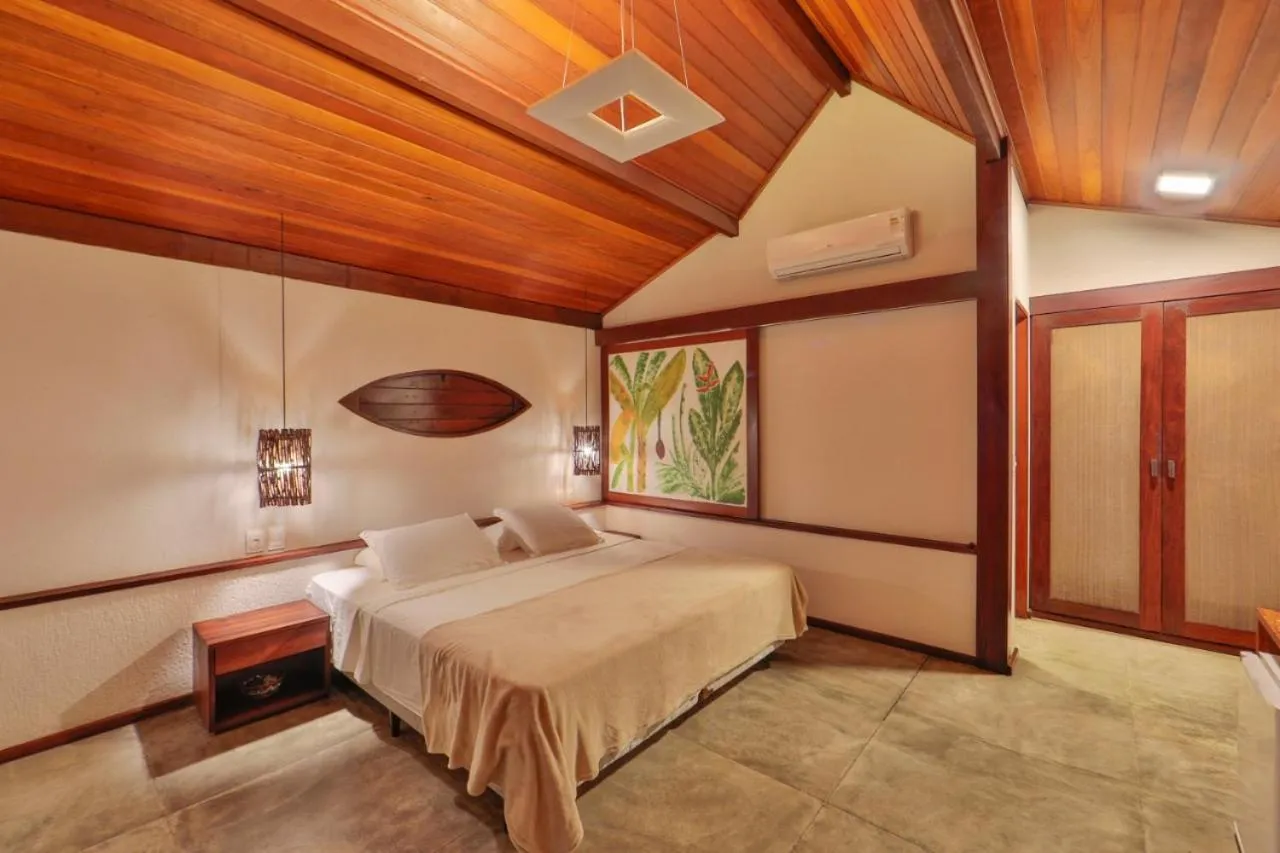 Bed in Pousada Sitio da Prainha