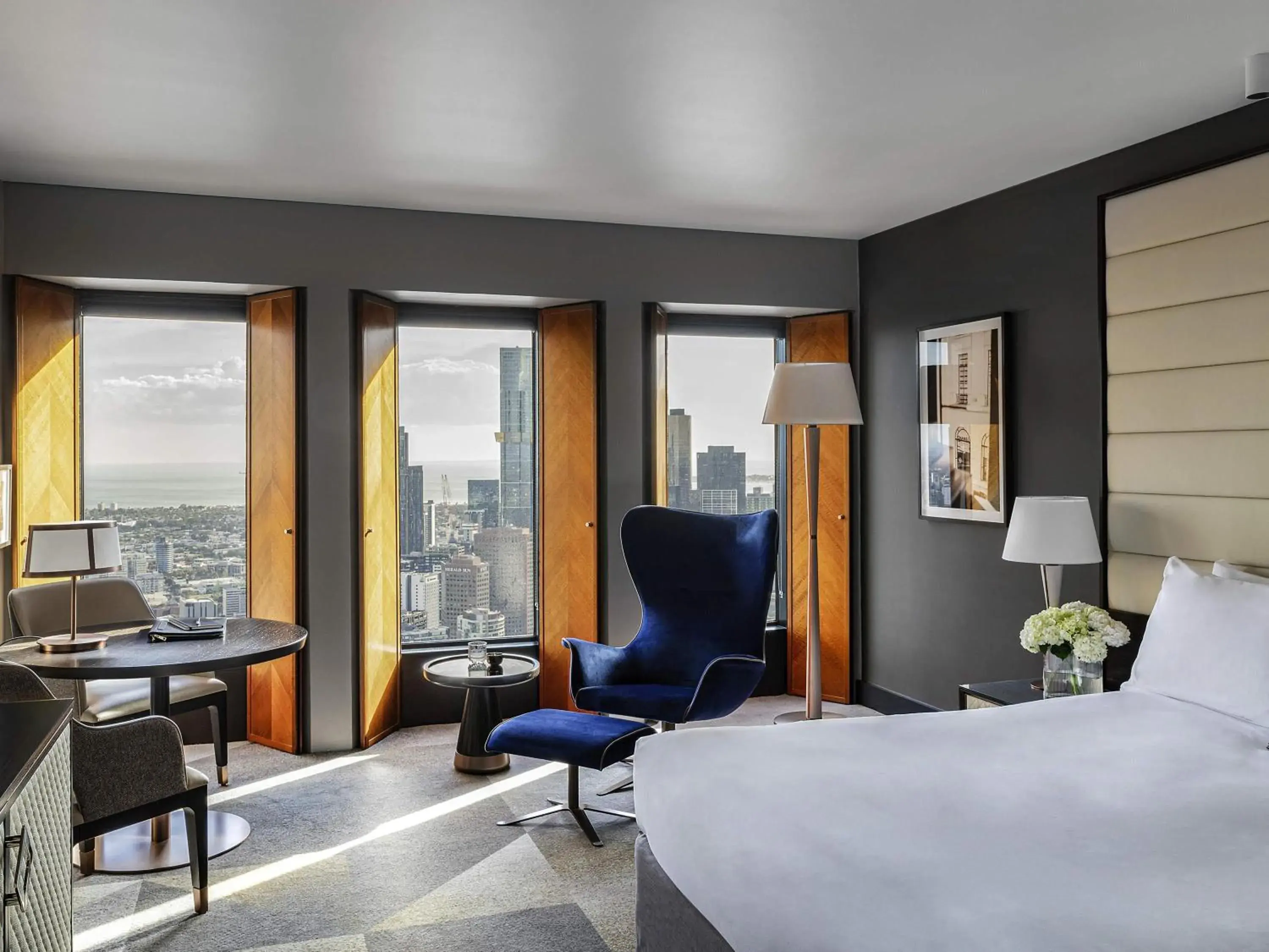 Superior King Room with Bay and River View in Sofitel Melbourne On Collins Superior King Room with Bay and River View in Sofitel Melbourne On Collins