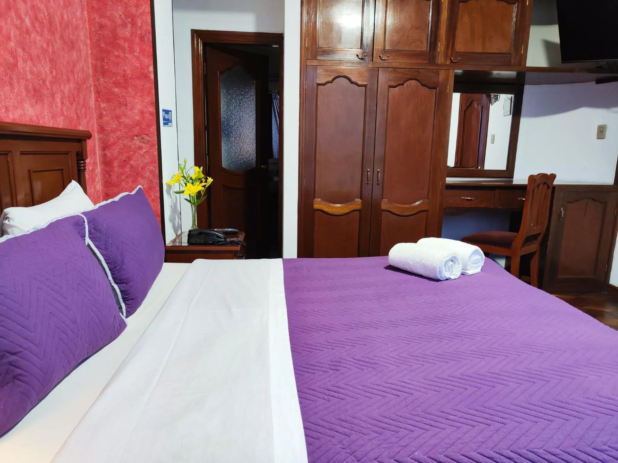 Bed in Hotel Diamante Azul