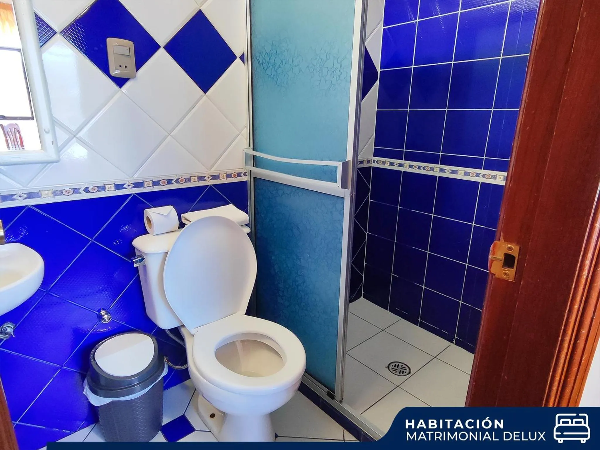 Bathroom in Hotel Diamante Azul