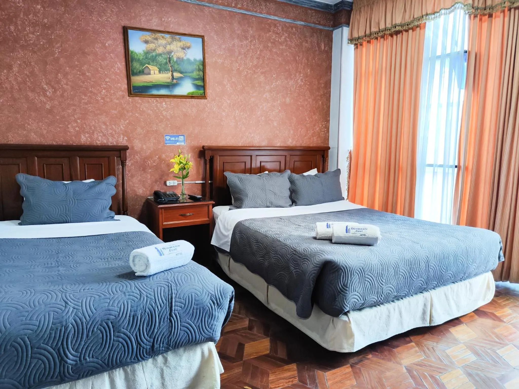 Bed in Hotel Diamante Azul