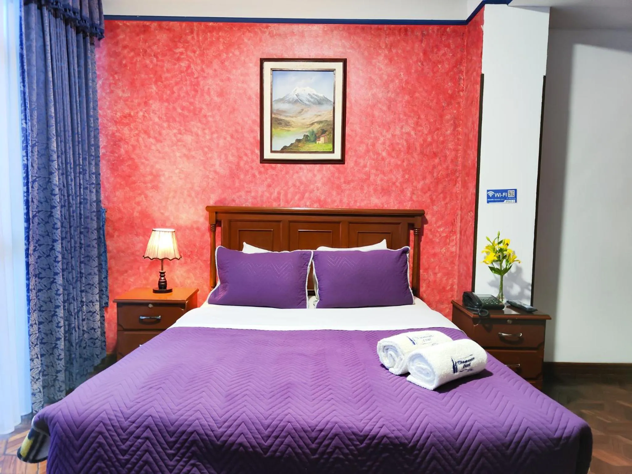 Bed in Hotel Diamante Azul