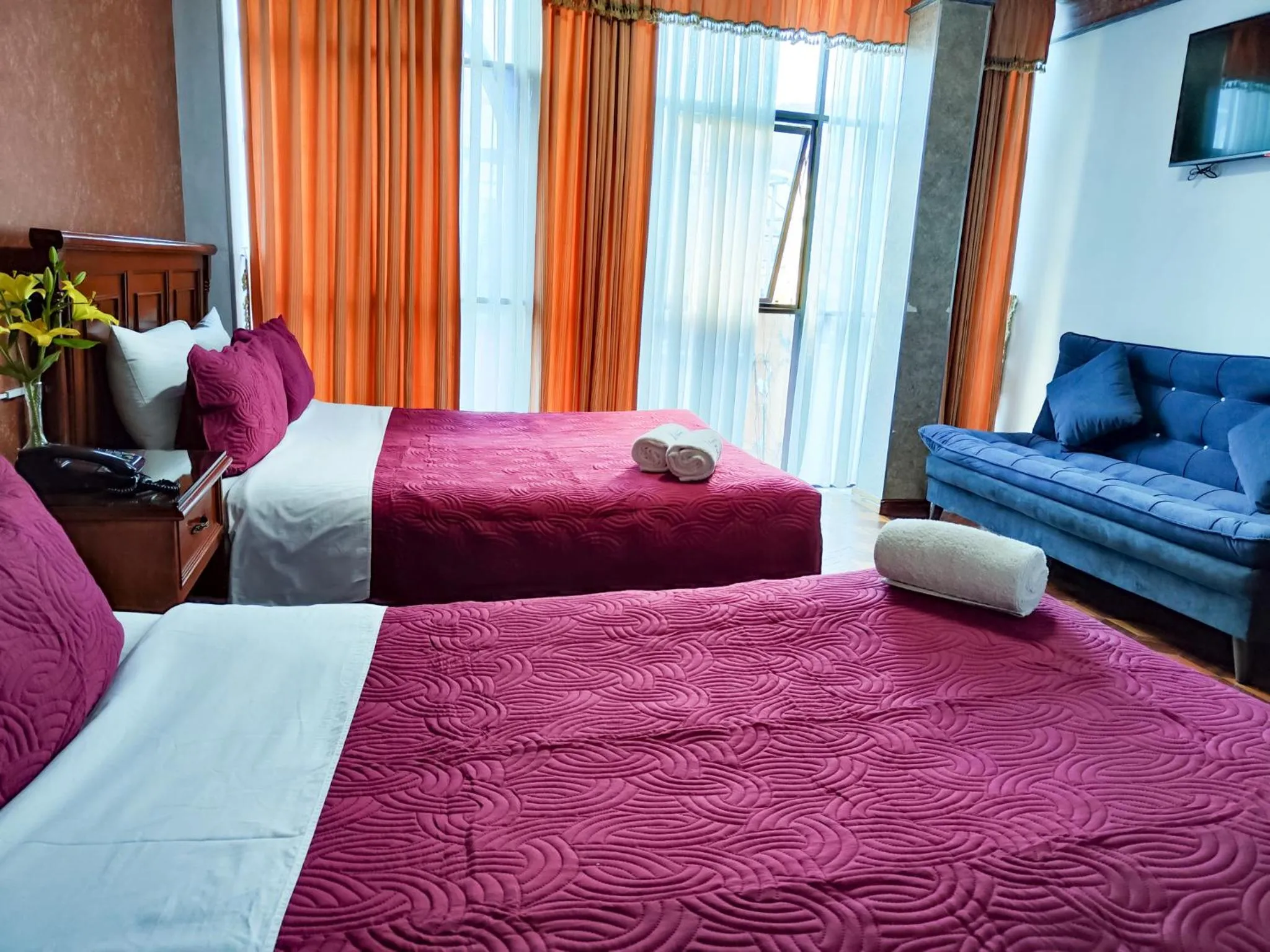 Bed in Hotel Diamante Azul