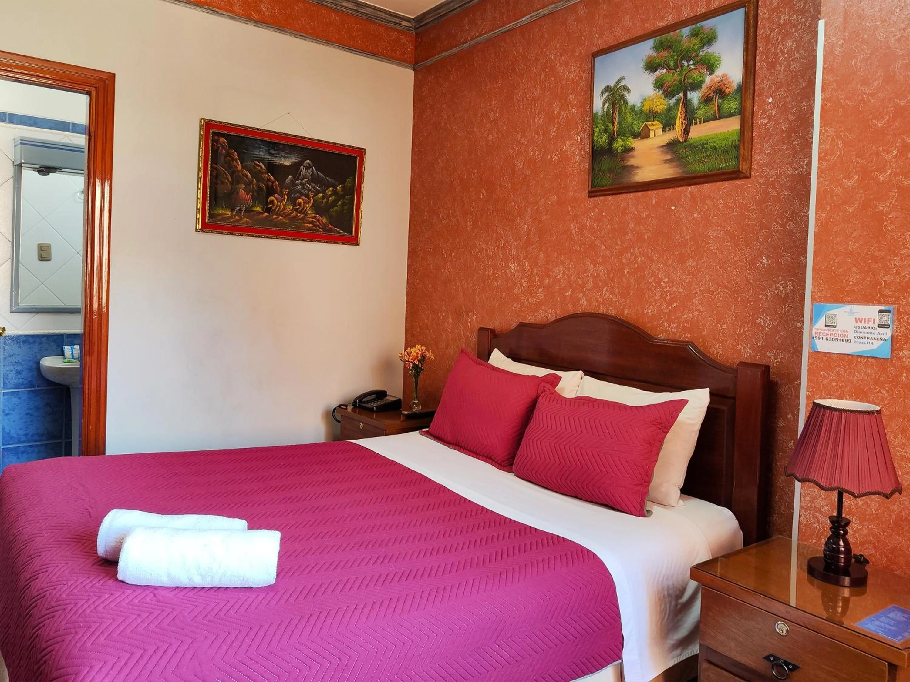 Bedroom, Bed in Hotel Diamante Azul