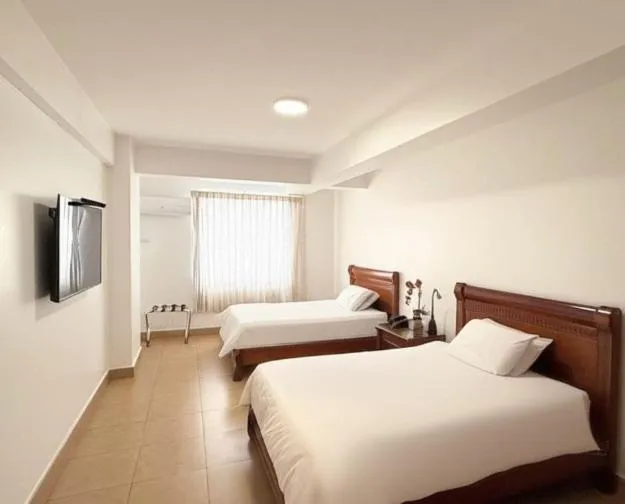 Bed in Hotel Marcelius