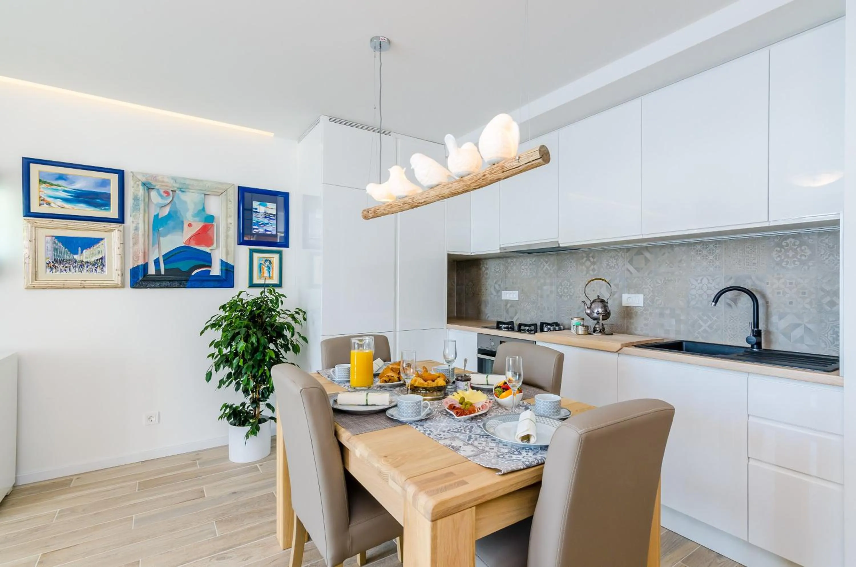 Kitchen or kitchenette in Apartments Lazarin