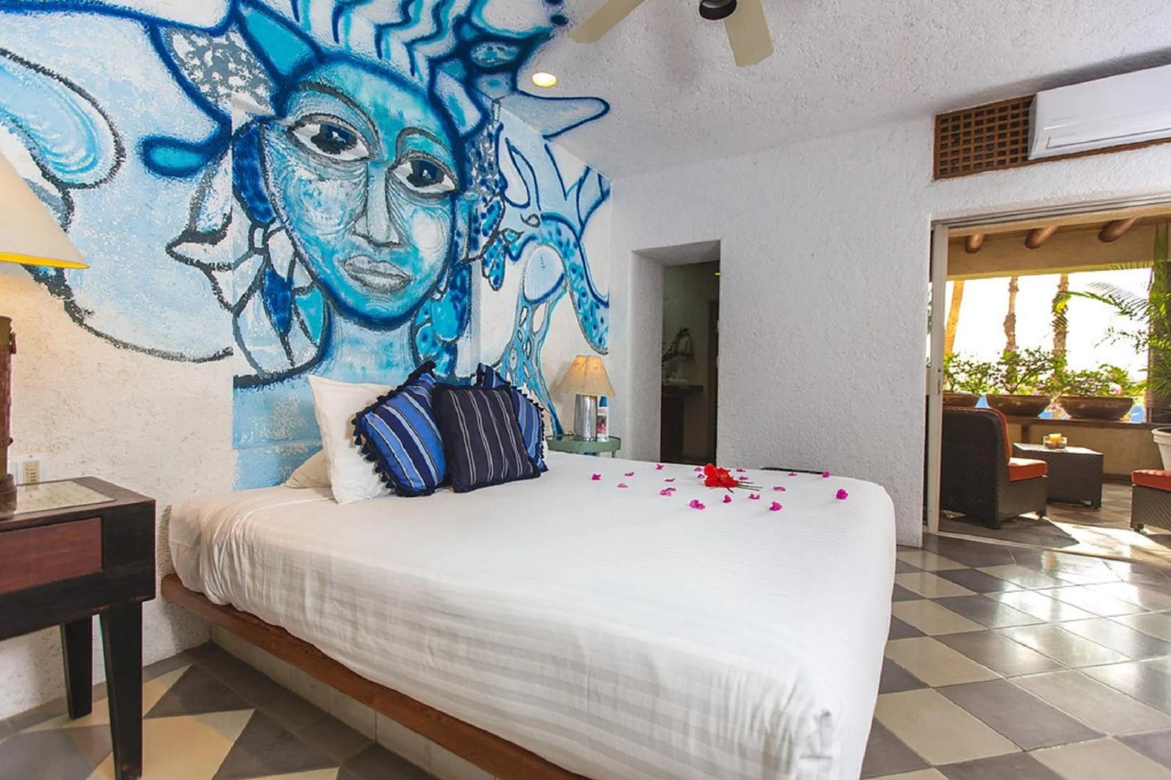 Bed in Casa Natalia Boutique Hotel Adults Only