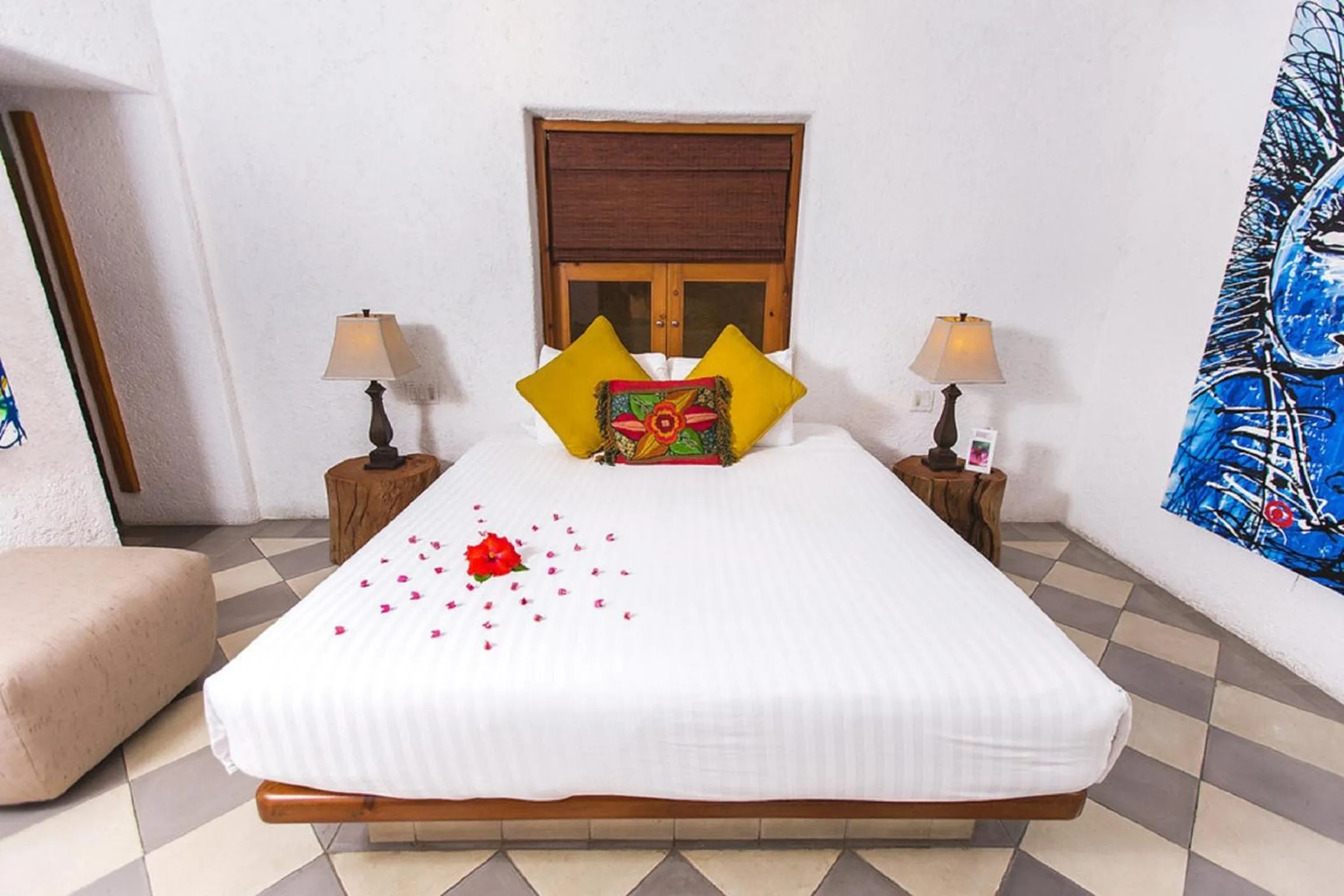 Bed in Casa Natalia Boutique Hotel Adults Only