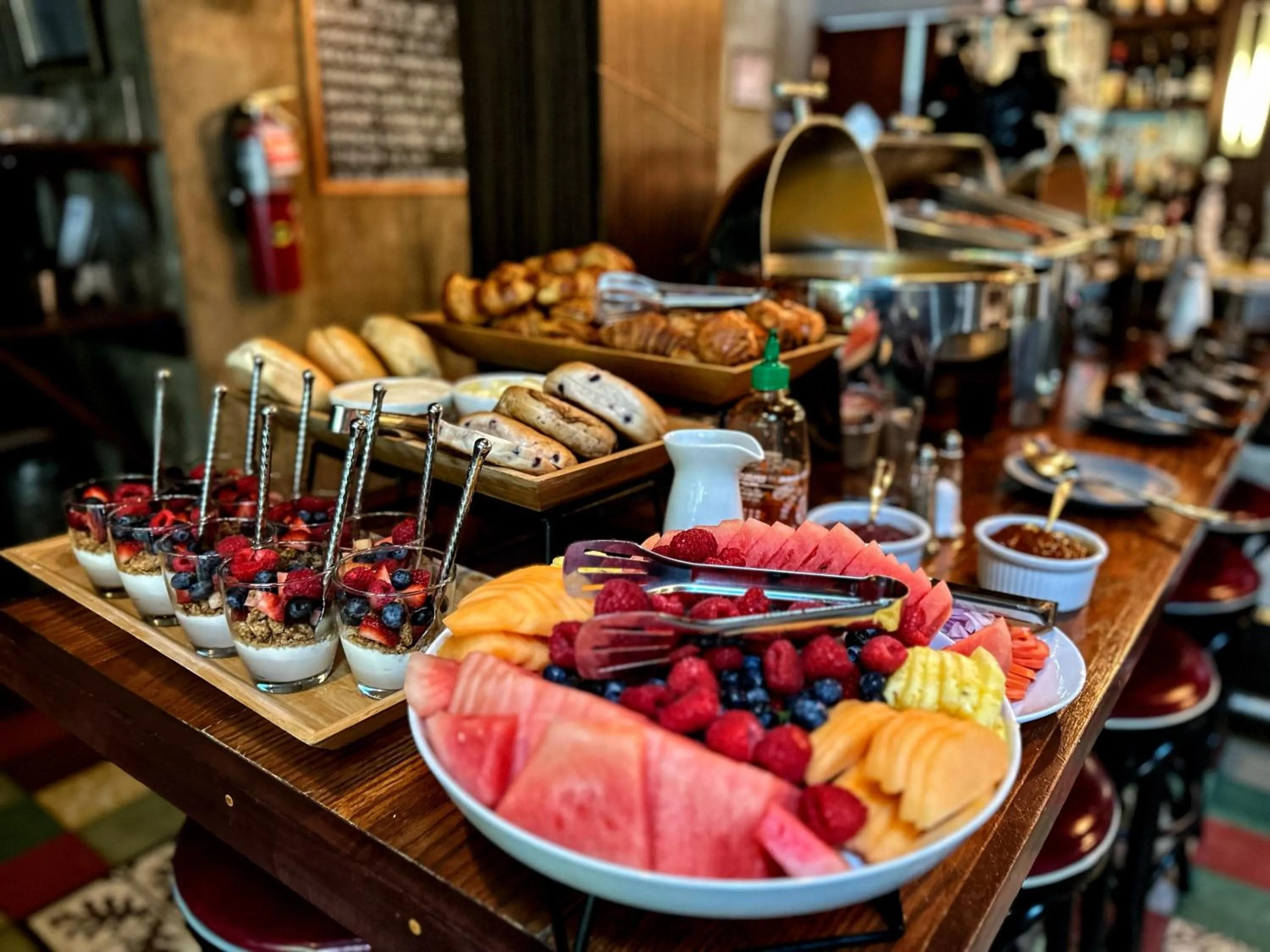 Buffet breakfast in The Box House Hotel