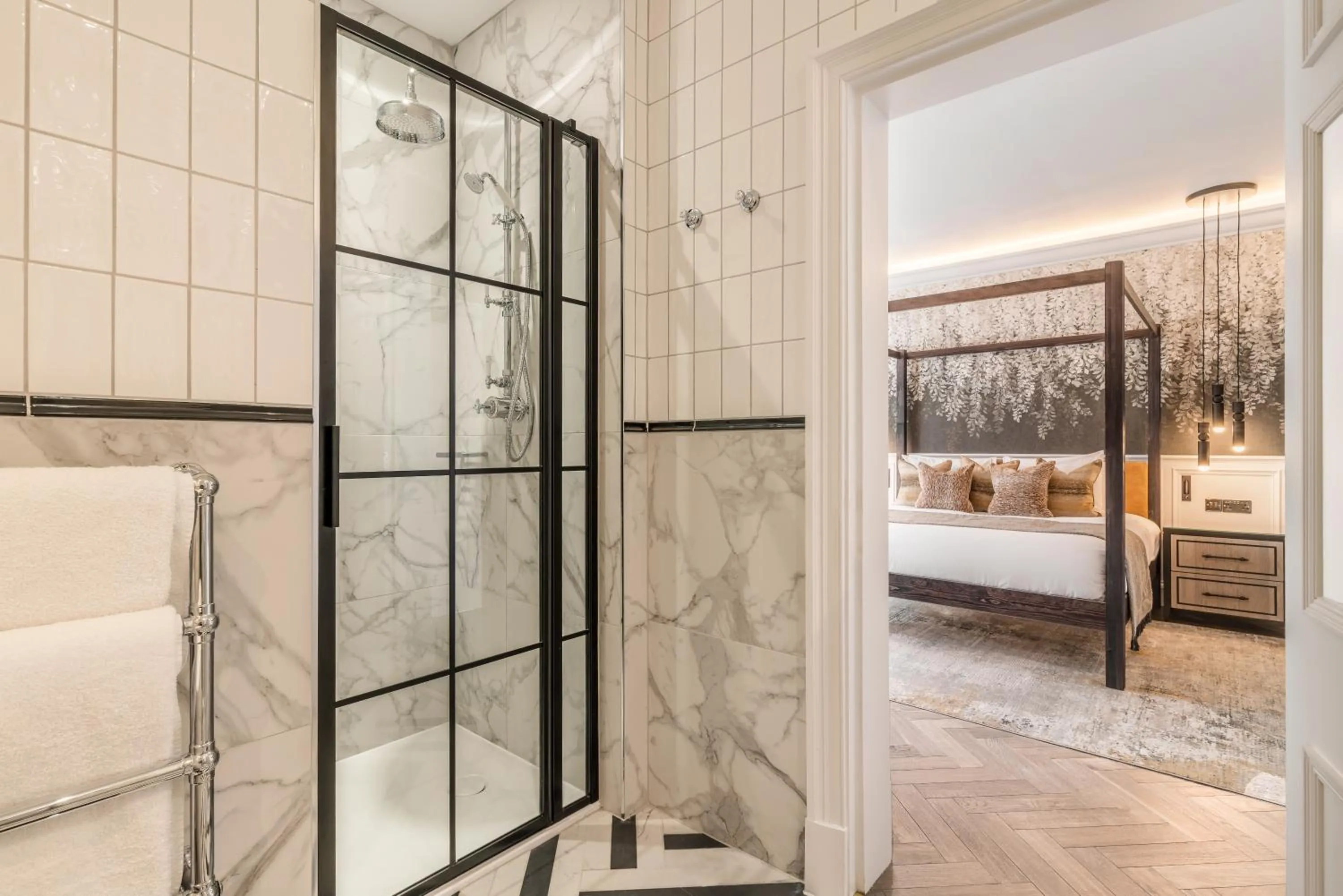 Bed in Dunkeld House Hotel