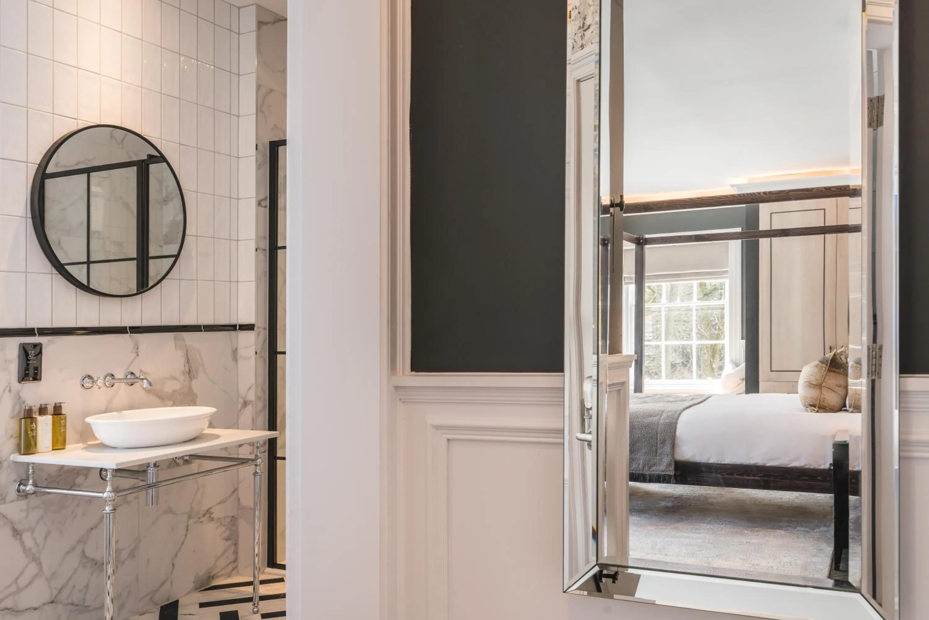 Bed in Dunkeld House Hotel