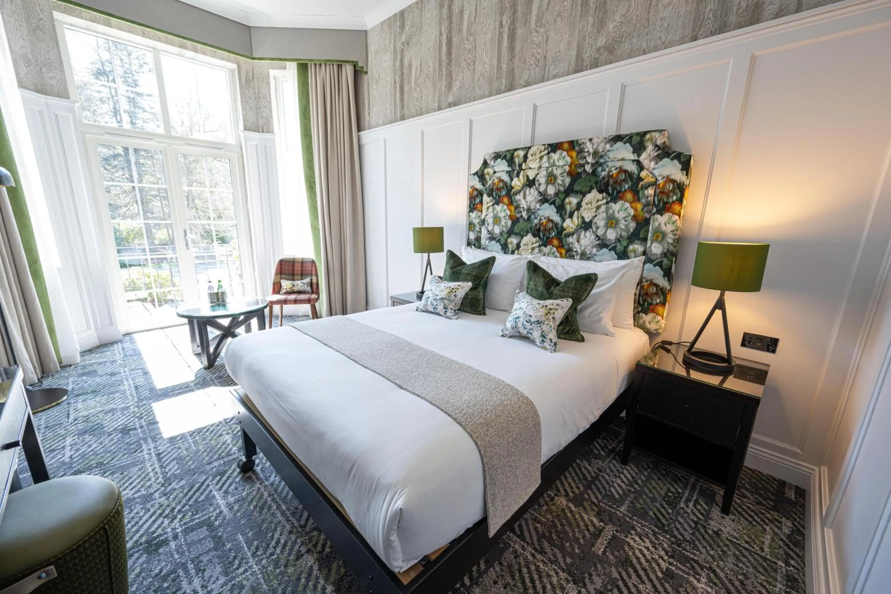 Bed in Dunkeld House Hotel