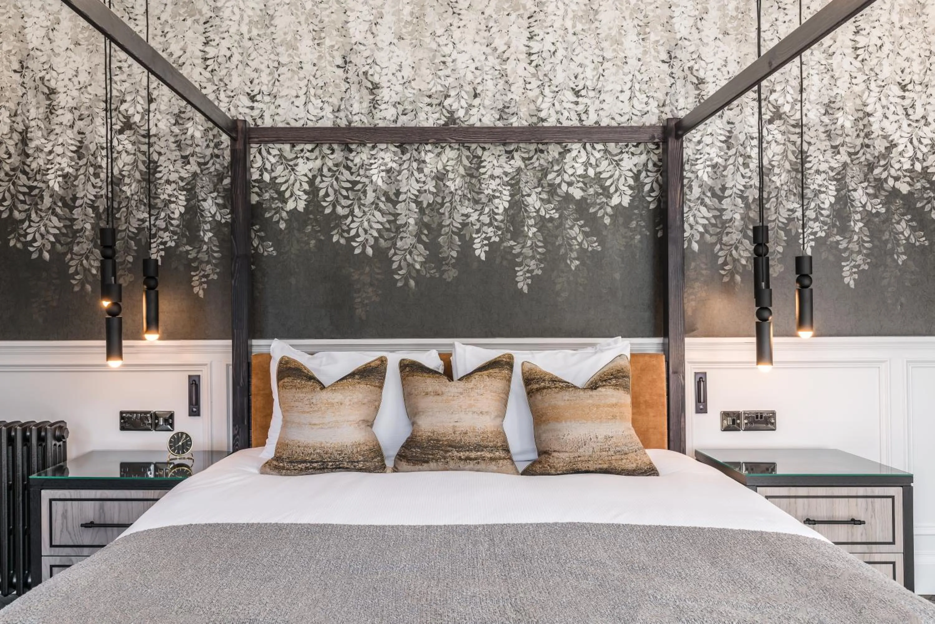 Bed in Dunkeld House Hotel