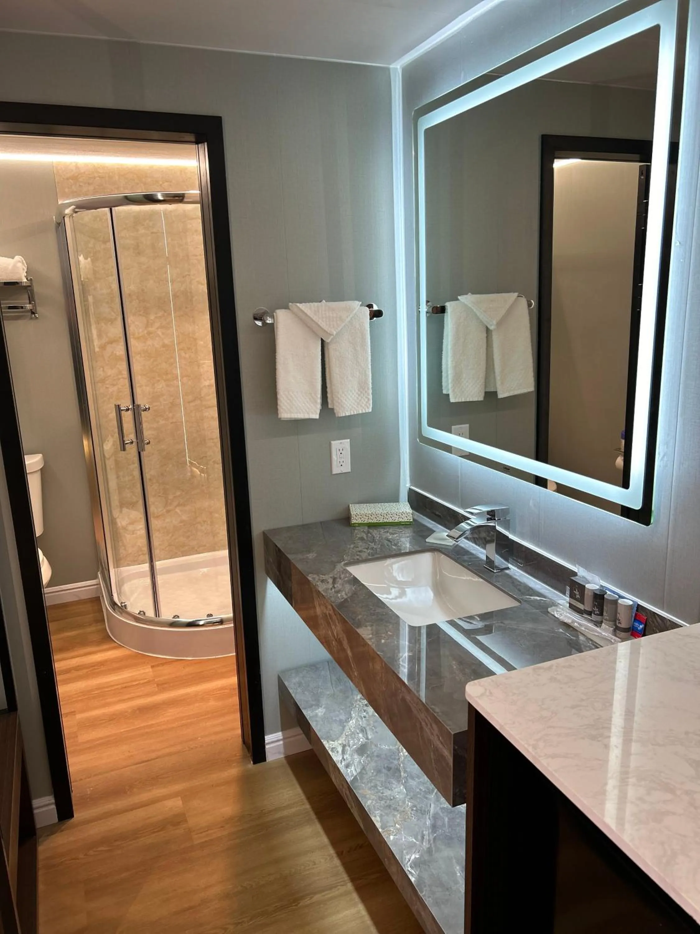 Shower in Mountain View Motel