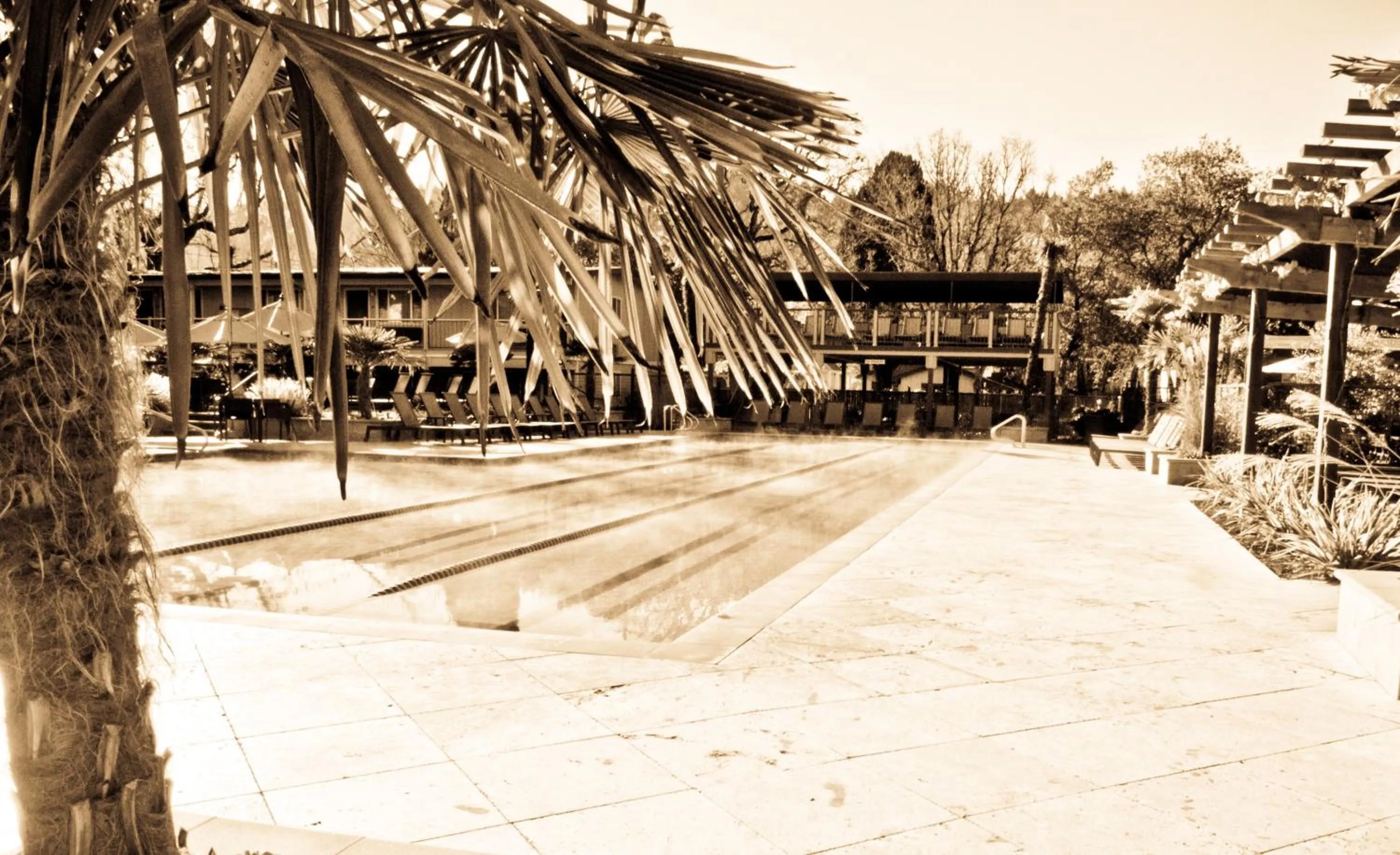 Decorative detail in Calistoga Spa Hot Springs - Authentic Hot Springs Spa & Resort