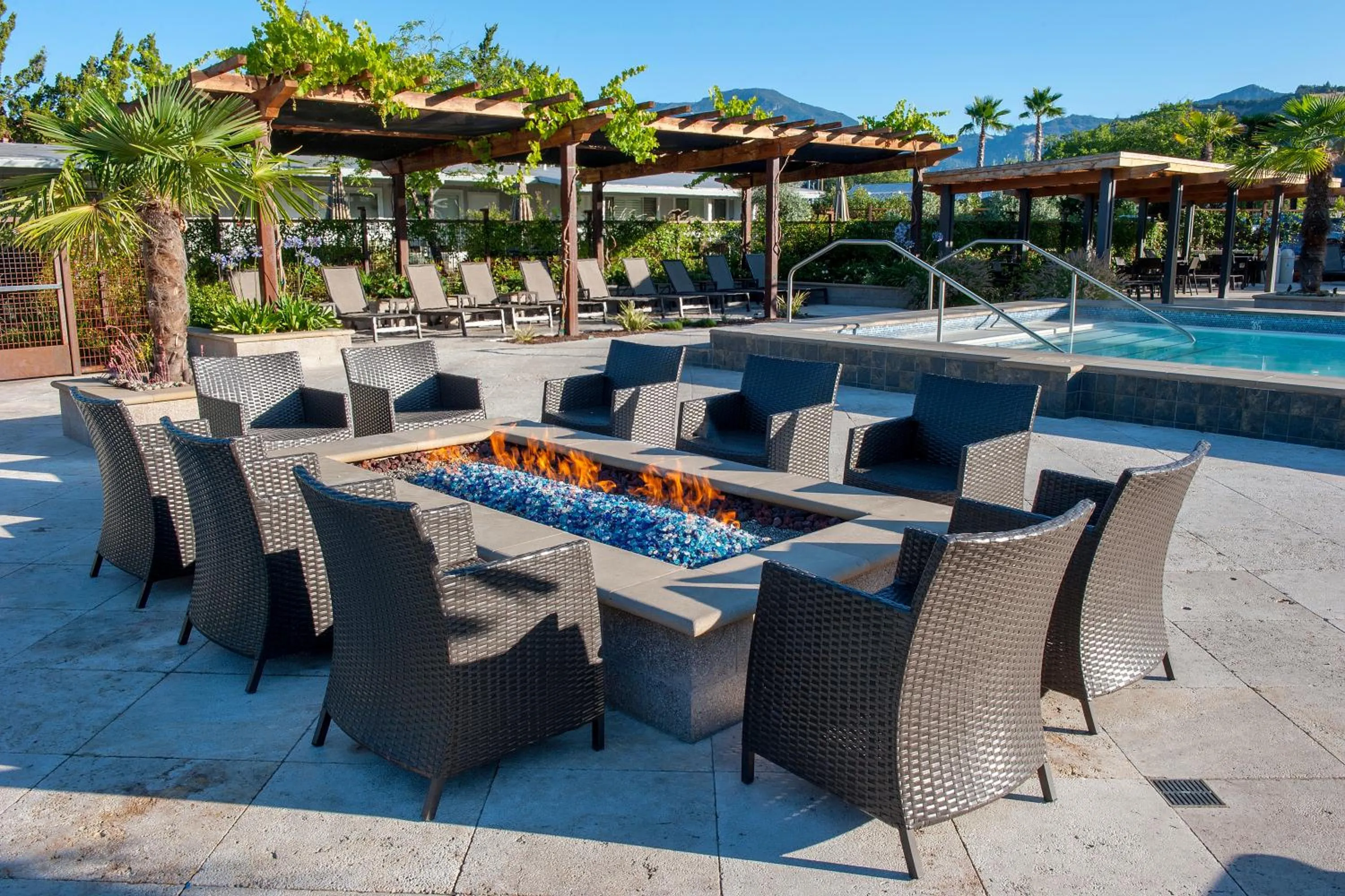 Patio in Calistoga Spa Hot Springs - Authentic Hot Springs Spa & Resort