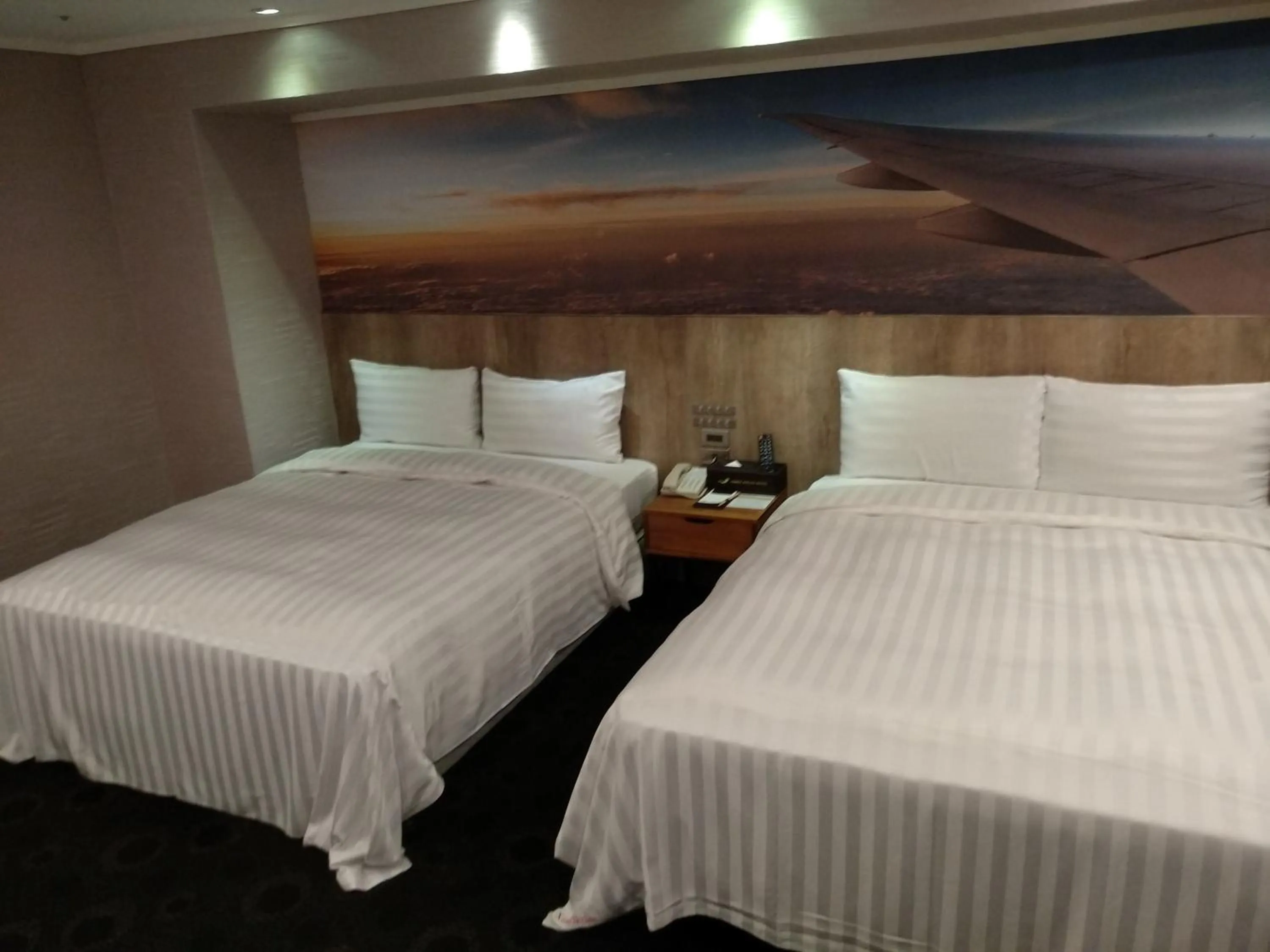Bed in Ximen Airline Hotel