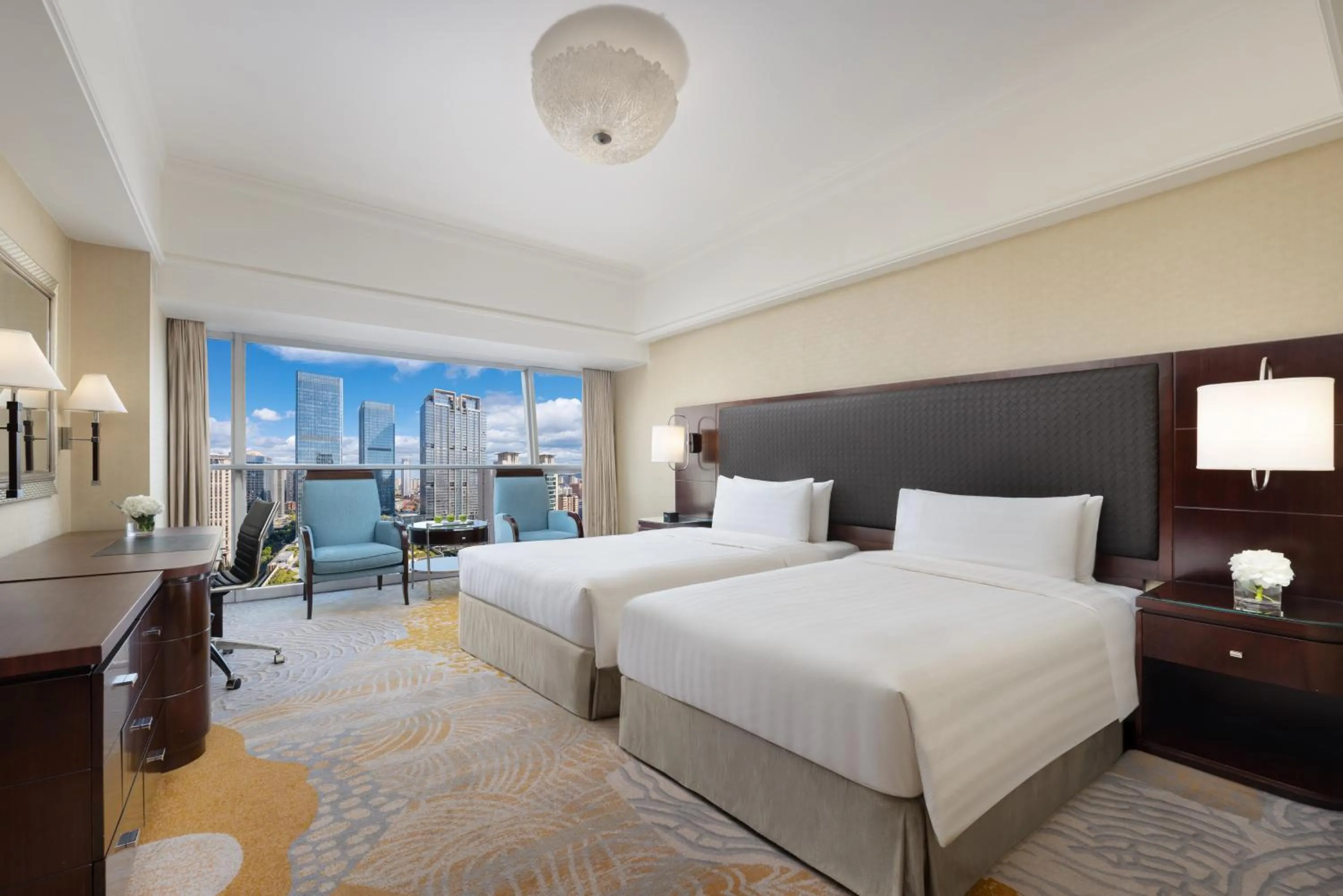 City view, Bed in Shangri-La Xian