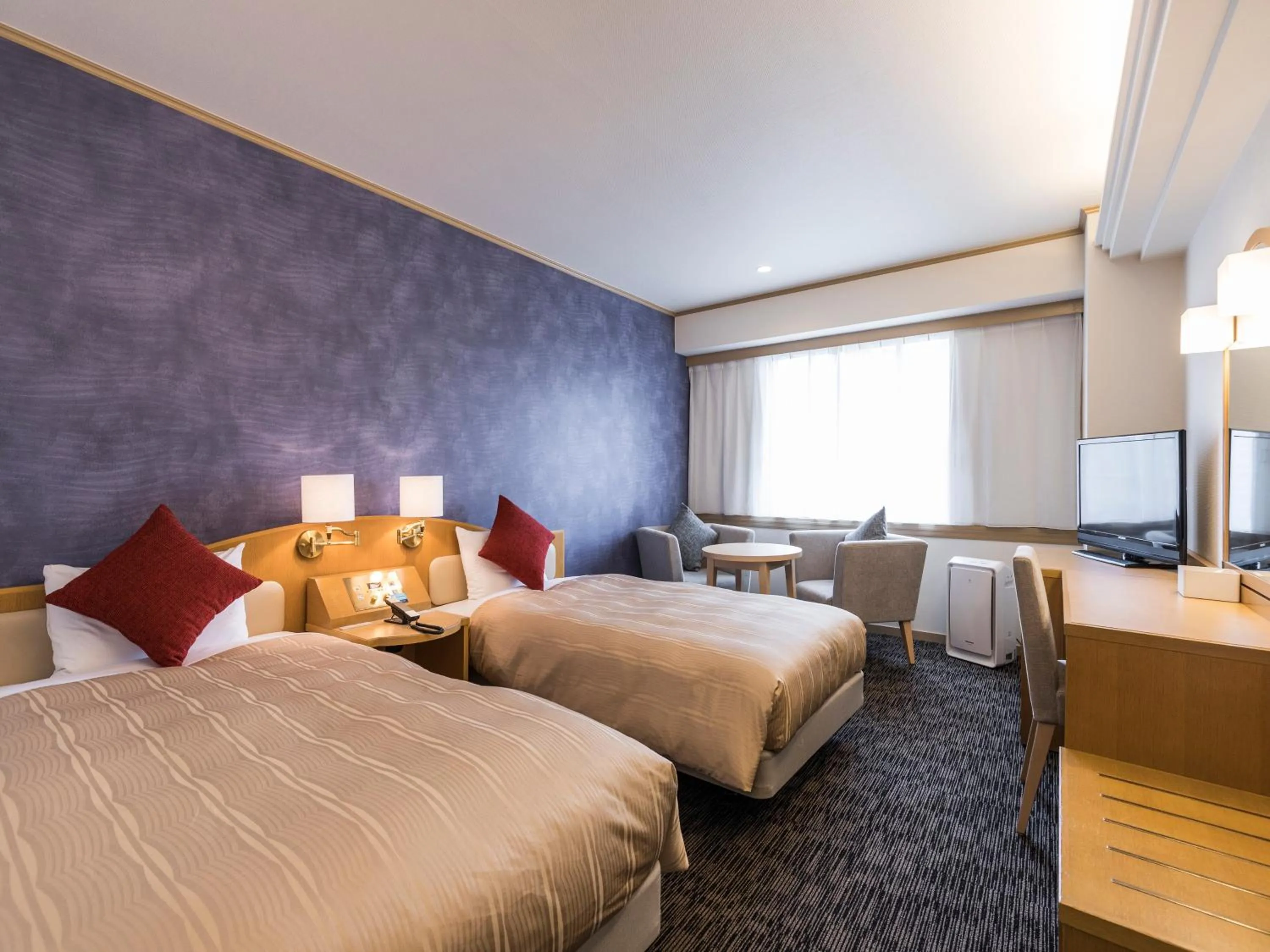 Photo of the whole room, Bed in Nishitetsu Inn Fukuoka