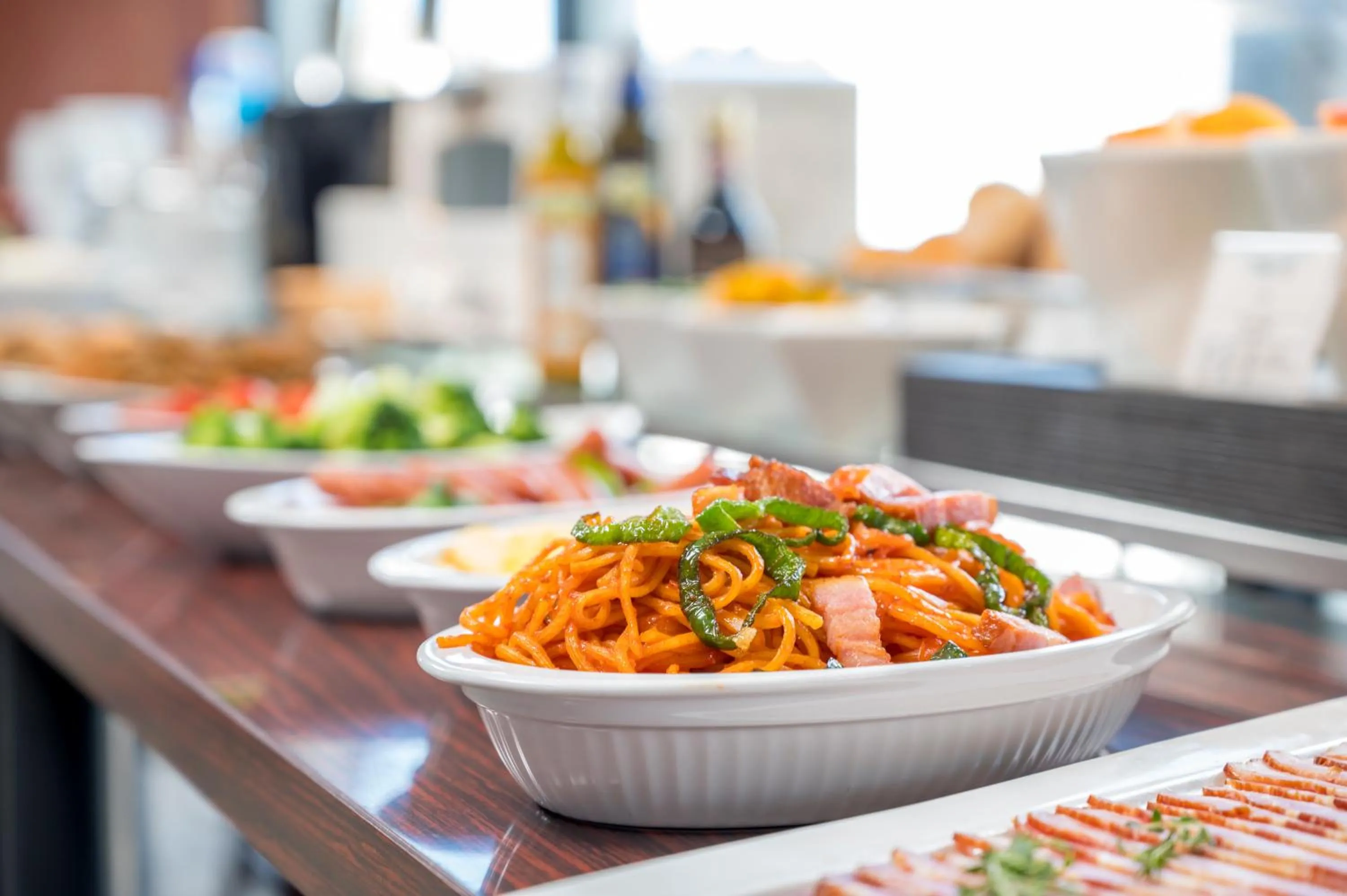 Buffet breakfast in Nishitetsu Inn Fukuoka