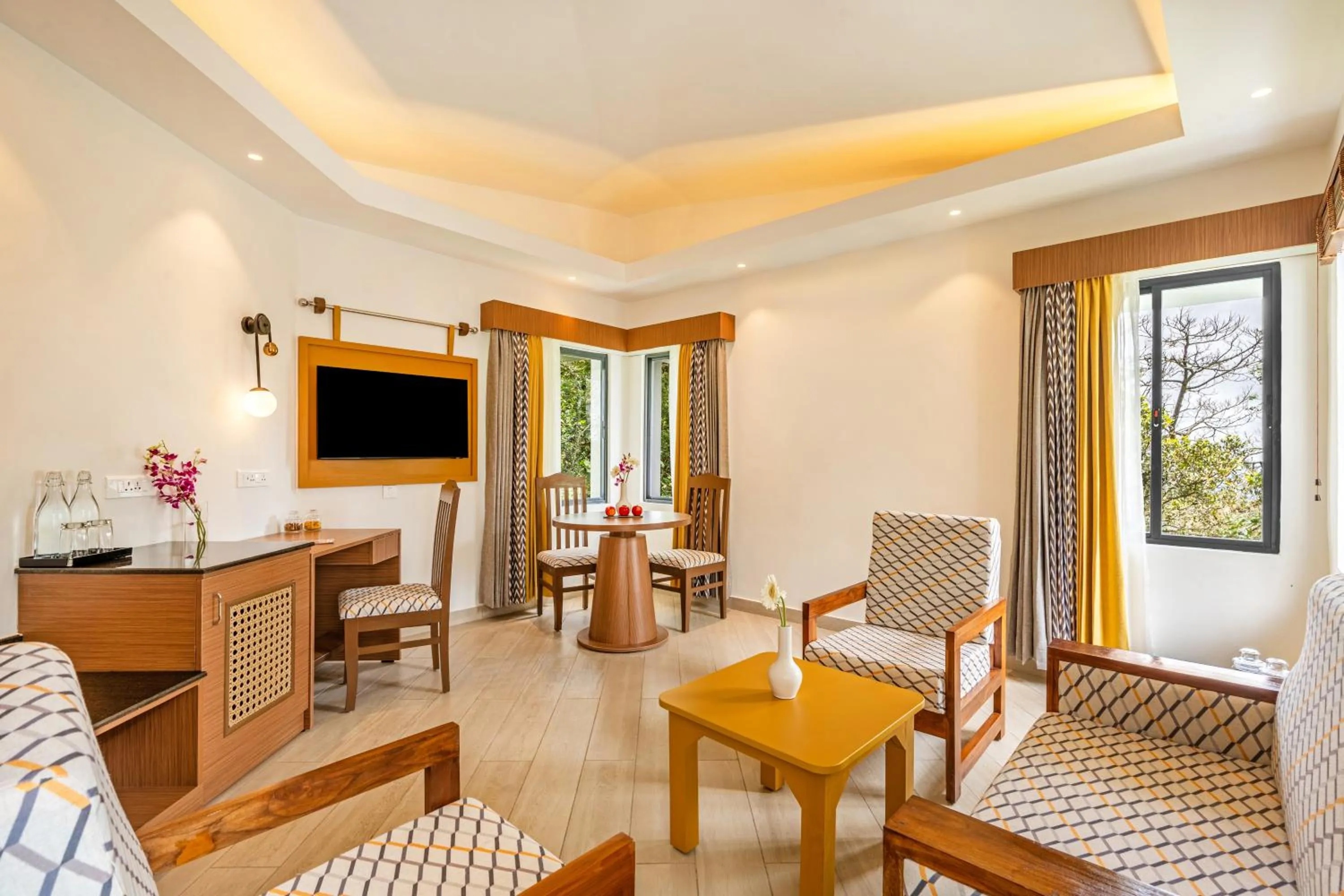 Living room in Sterling Munnar