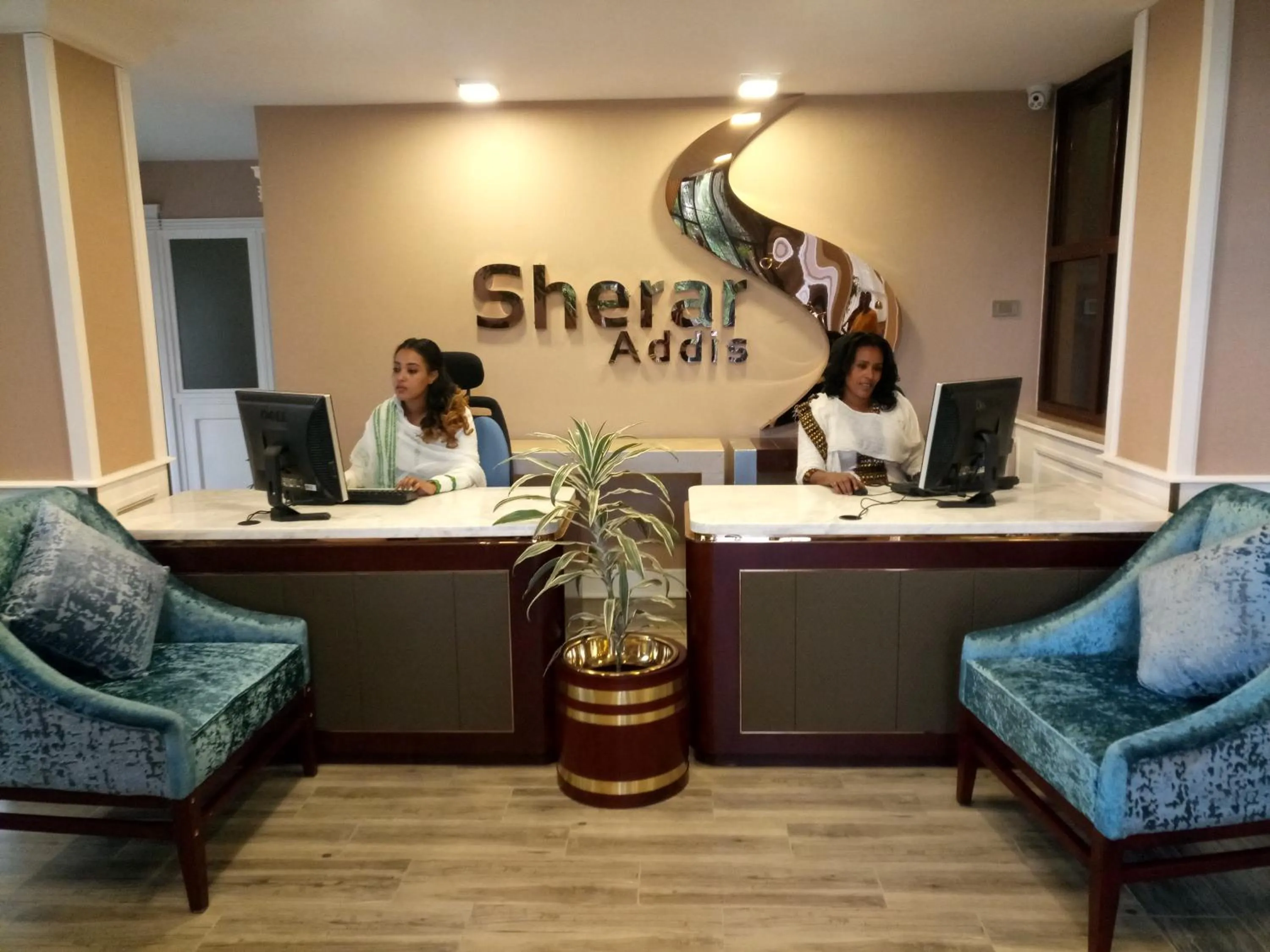 Lobby or reception in Sherar Addis Hotel