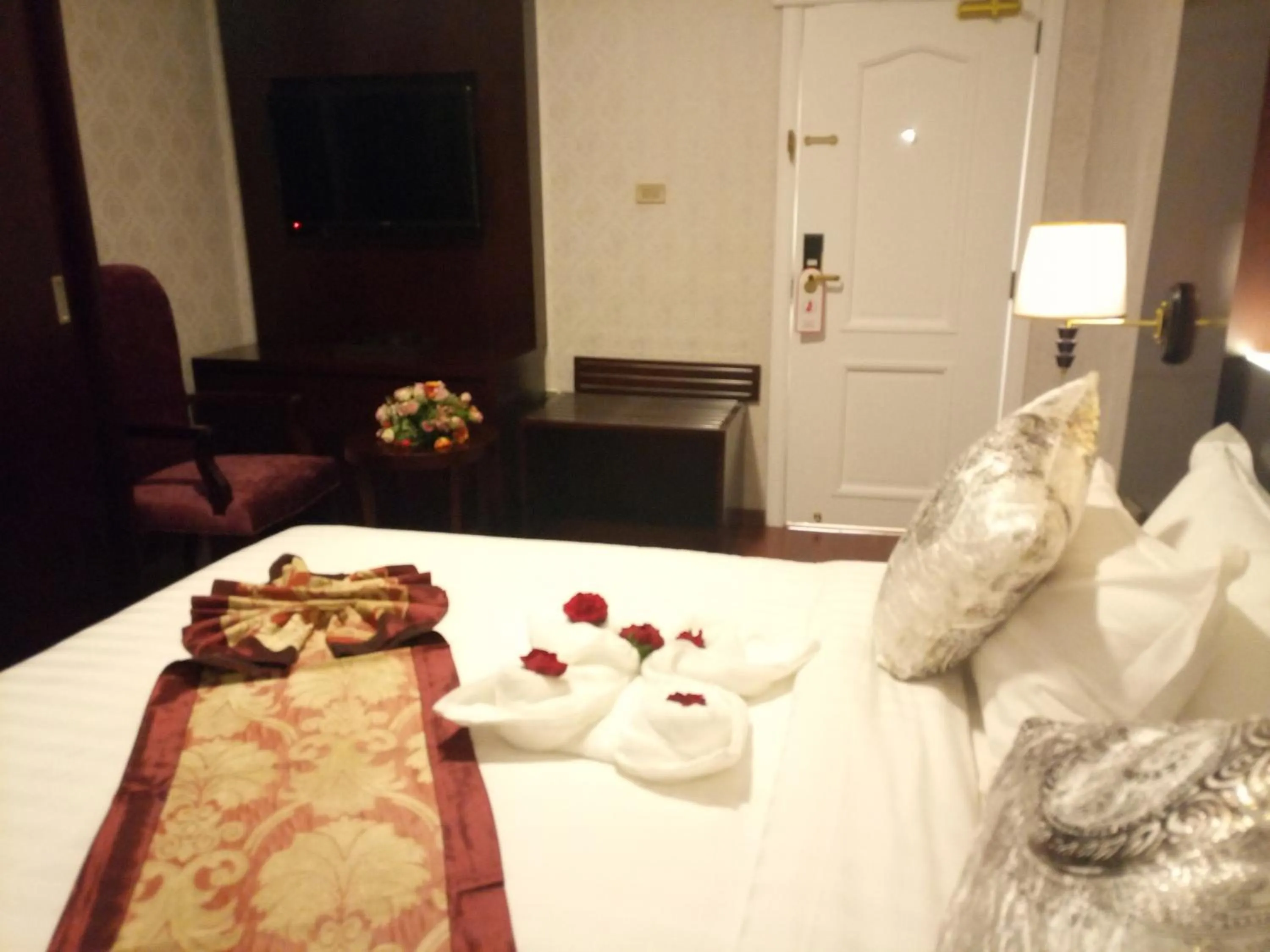 Bed in Sherar Addis Hotel