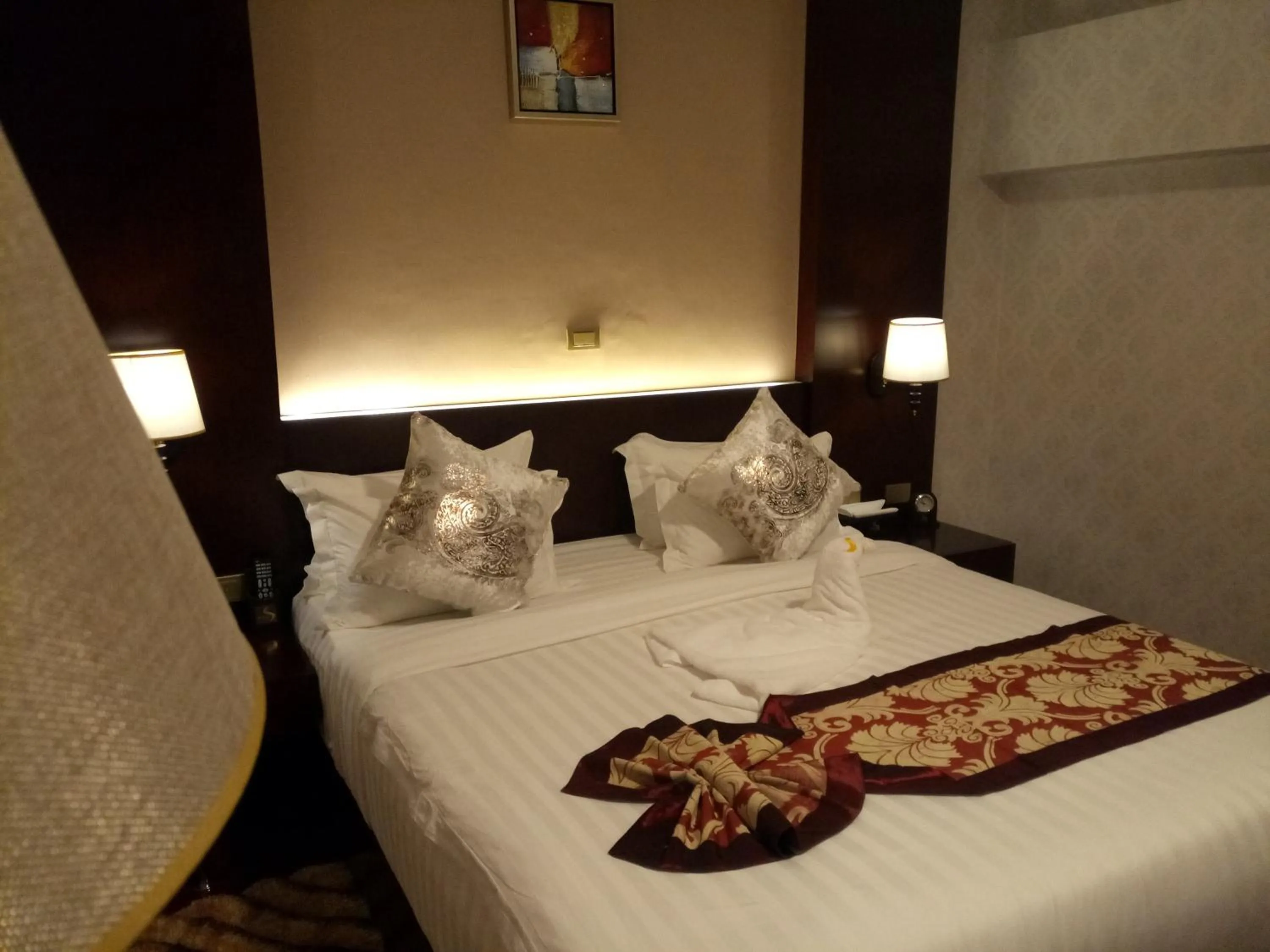 Bed in Sherar Addis Hotel