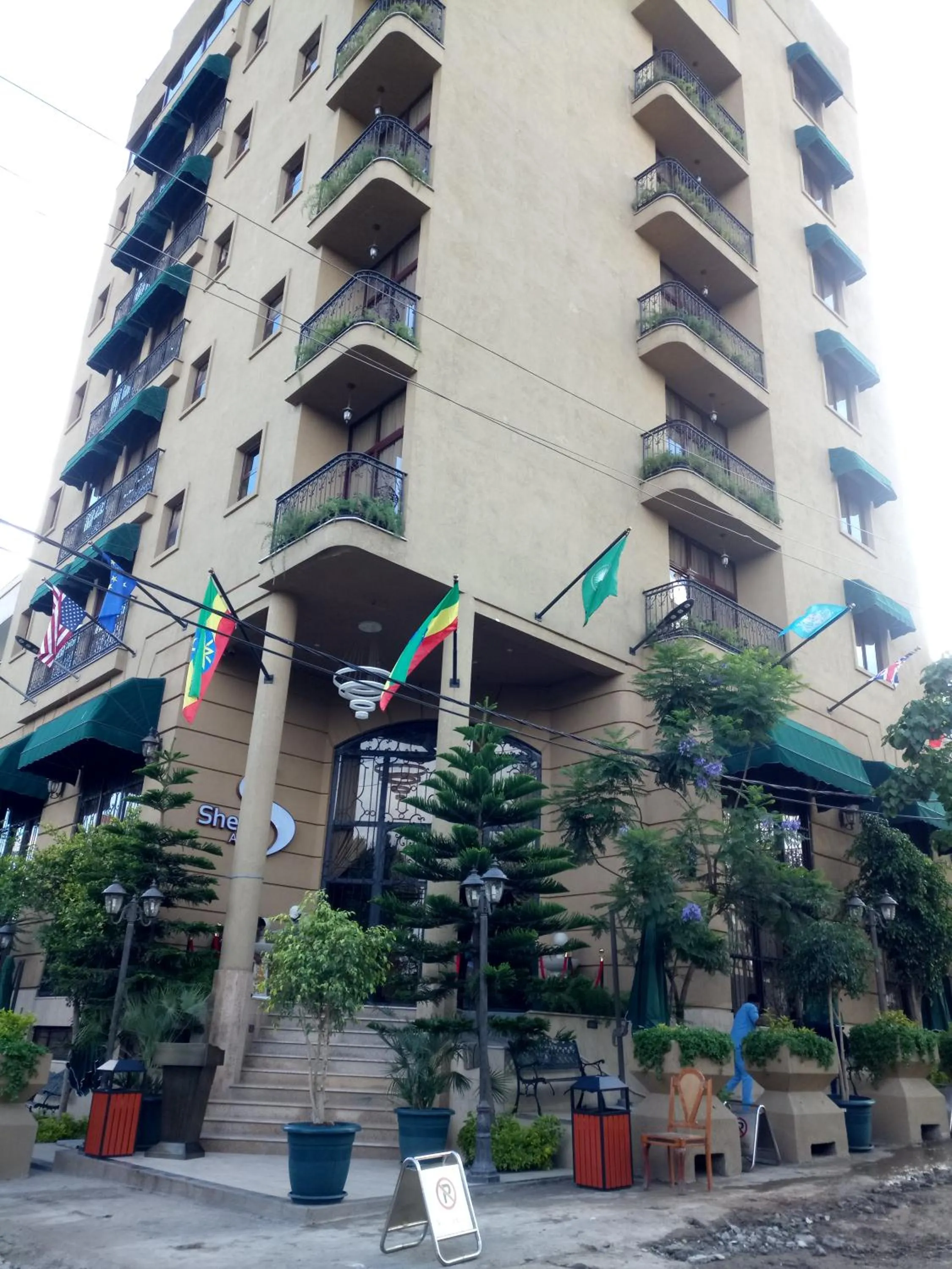 Facade/entrance in Sherar Addis Hotel