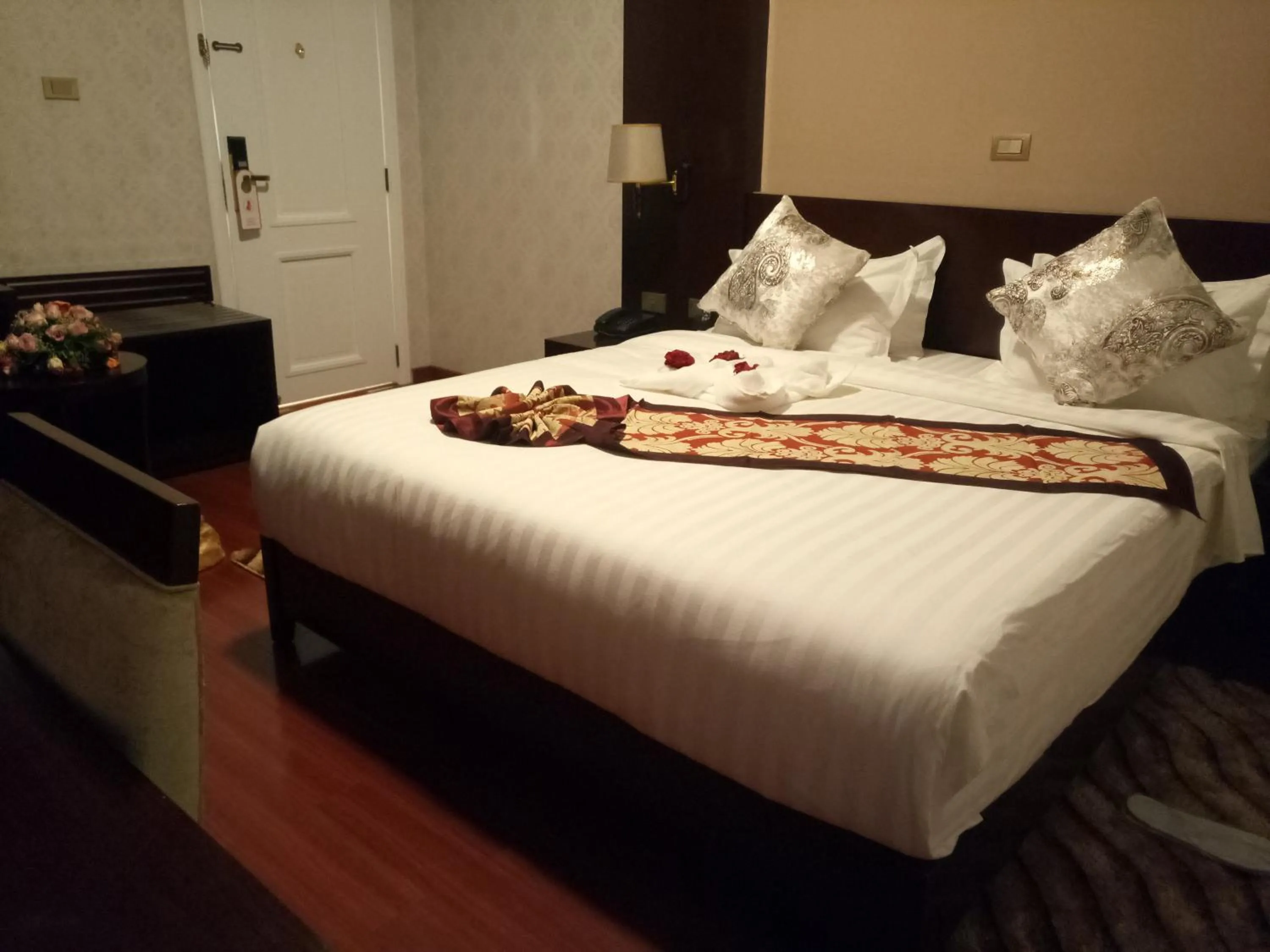 Bed in Sherar Addis Hotel