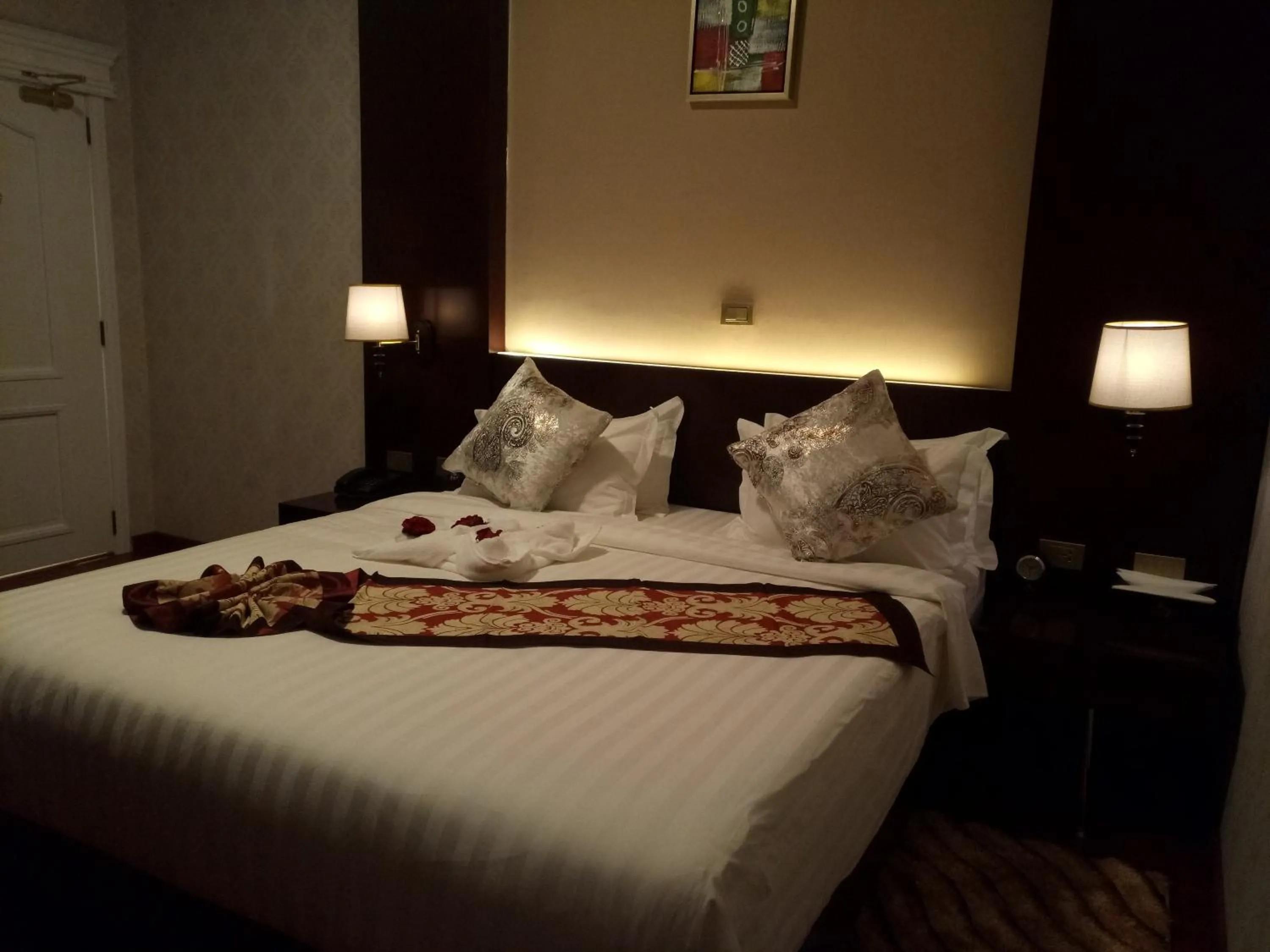 Bed in Sherar Addis Hotel