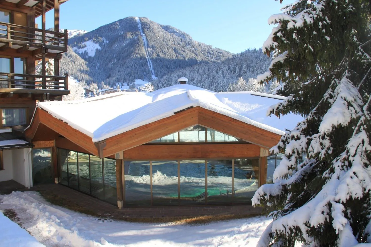 Swimming pool in Hotel Trento