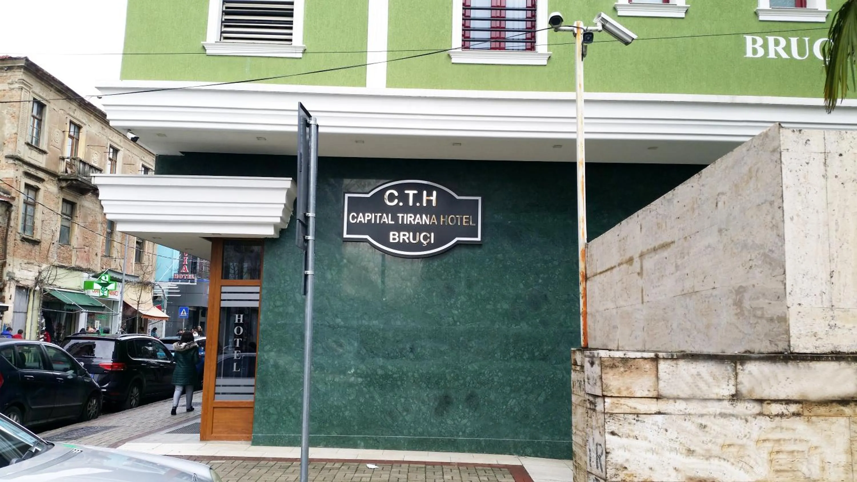 Facade/entrance in Capital Tirana Hotel Bruçi
