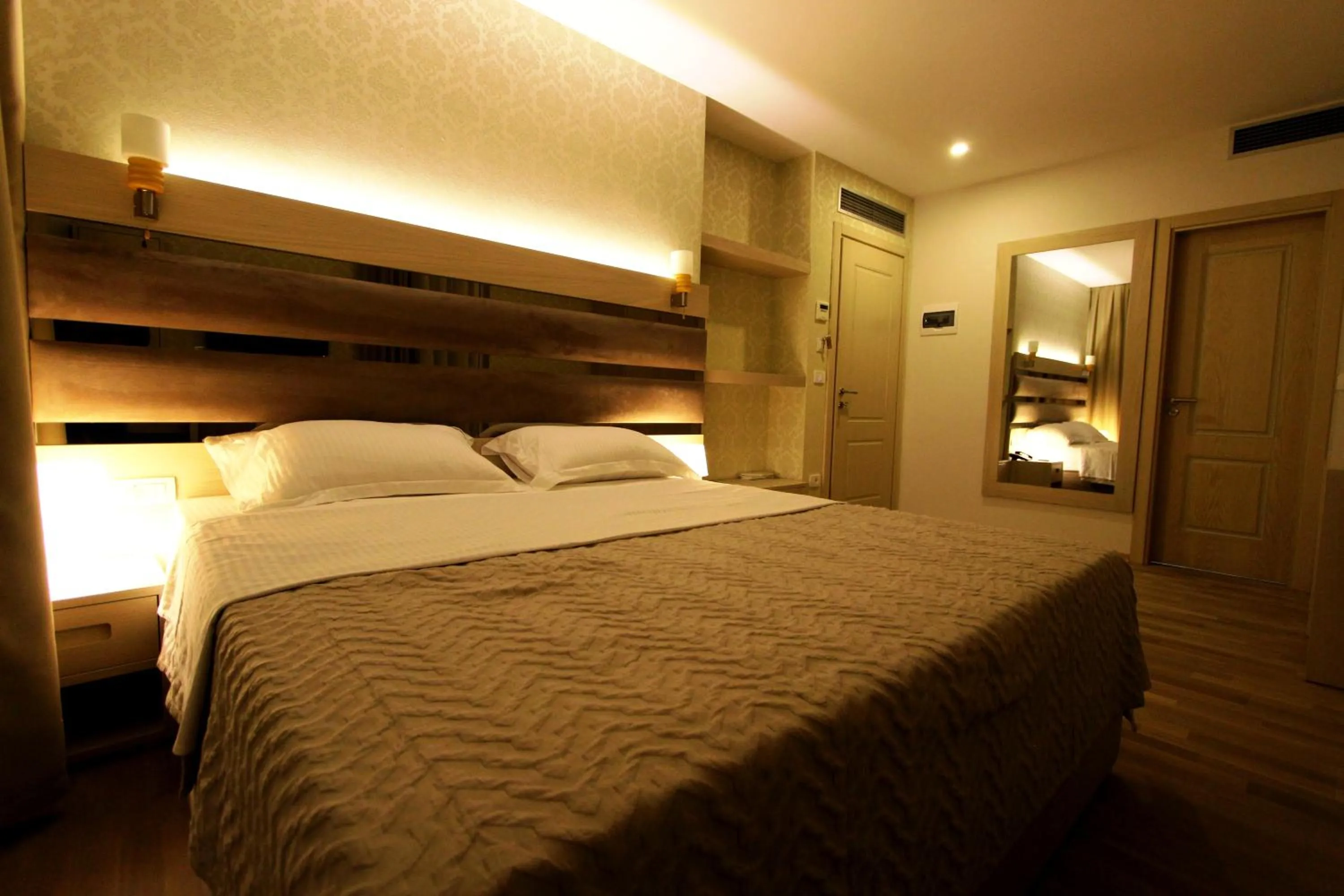 Photo of the whole room, Bed in Capital Tirana Hotel Bruçi