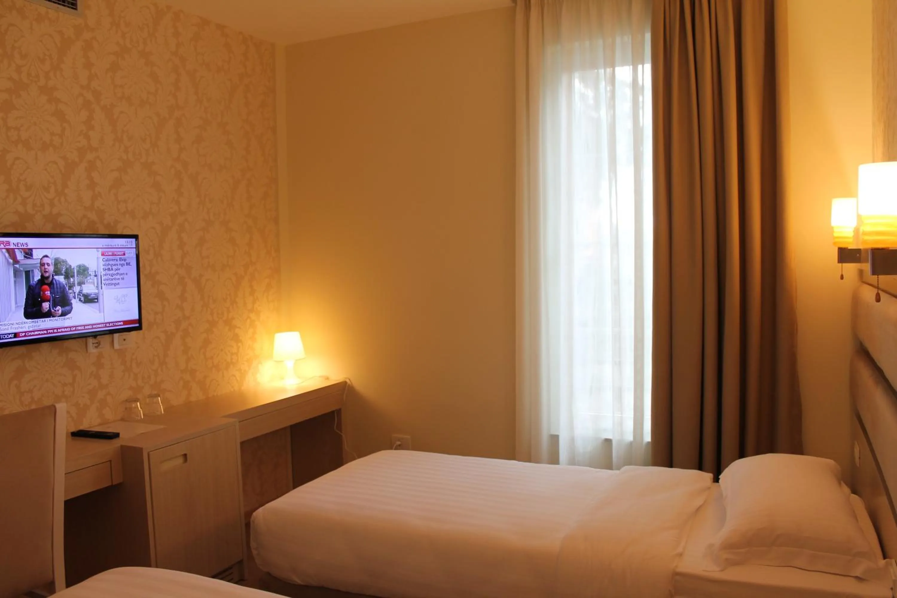 Bedroom, Bed in Capital Tirana Hotel Bruçi