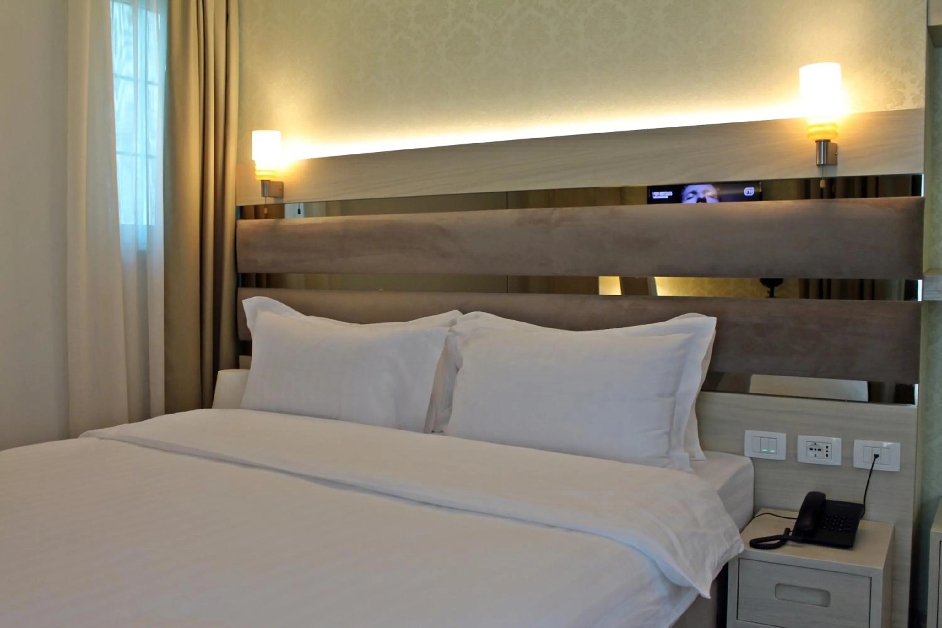 Bedroom, Bed in Capital Tirana Hotel Bruçi