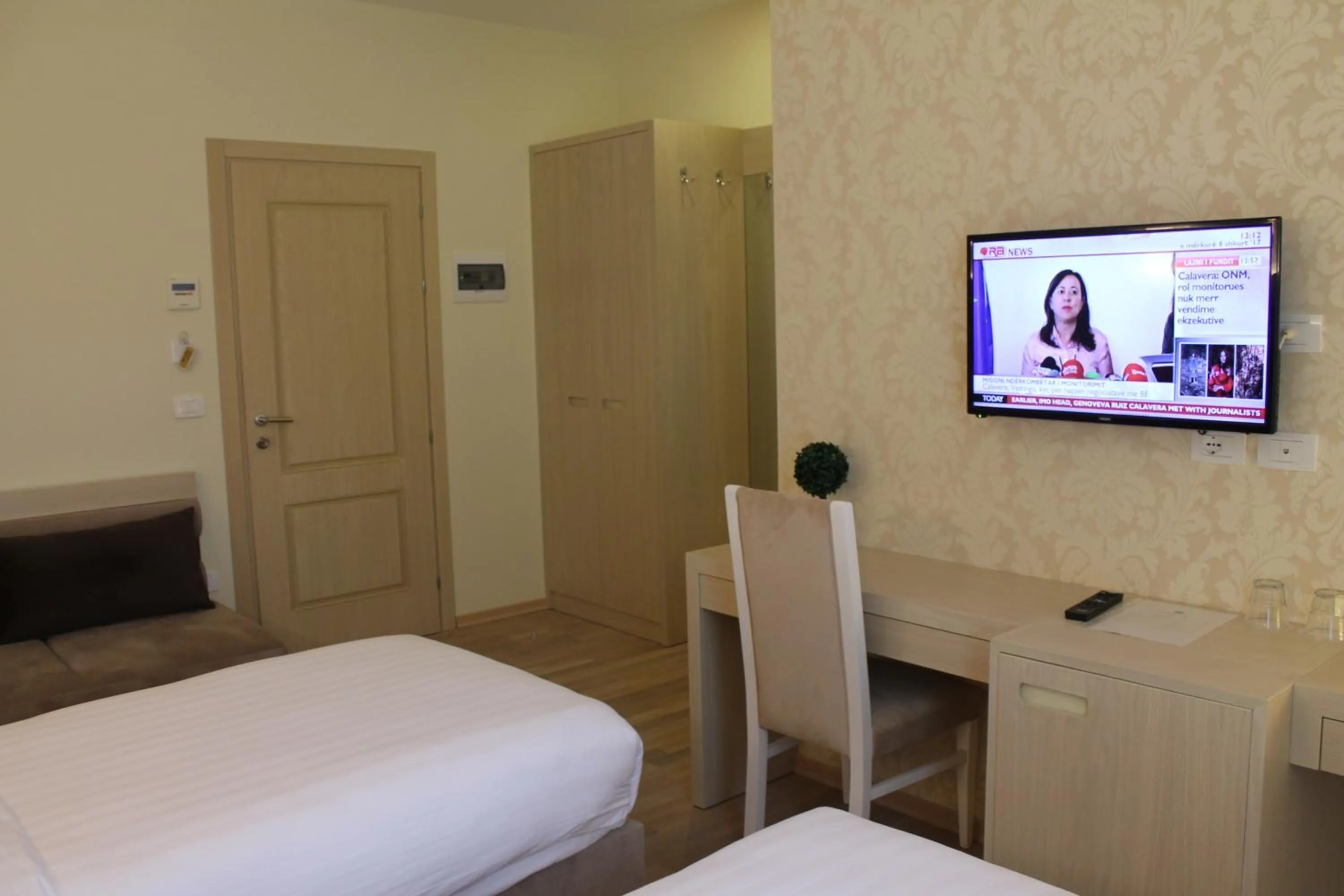 Bedroom, Bed in Capital Tirana Hotel Bruçi