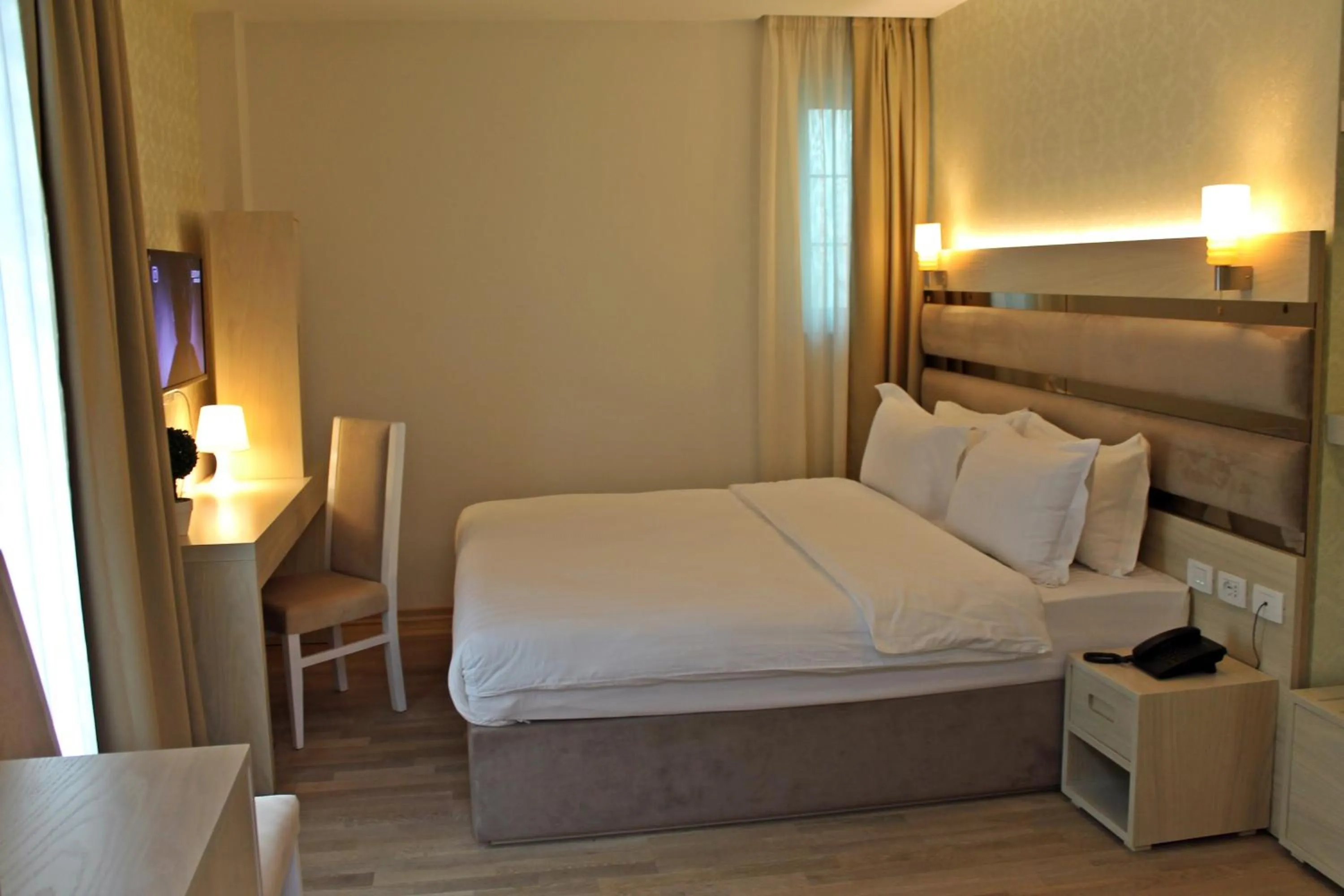 Bedroom, Bed in Capital Tirana Hotel Bruçi