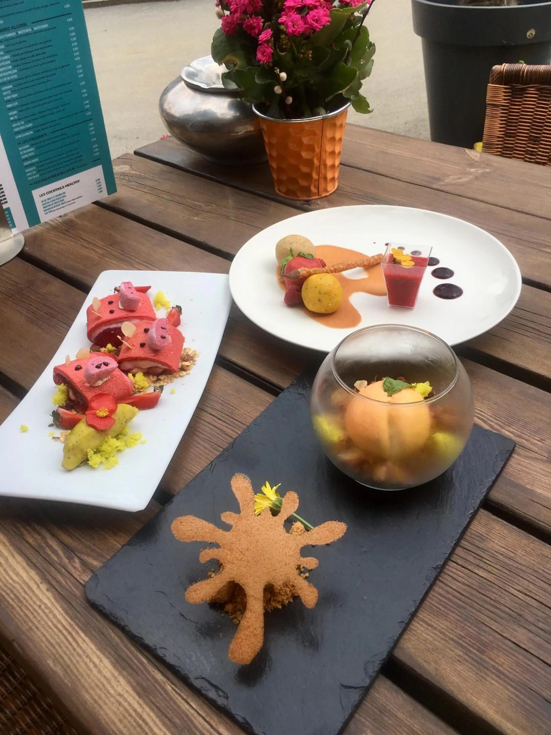 Food and drinks in Hotel Le Tremplin