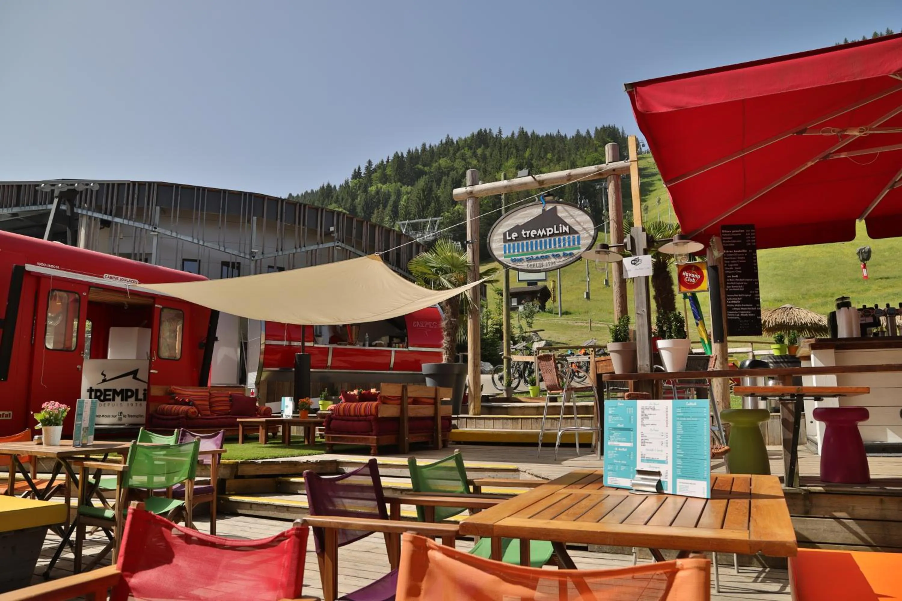 Patio, Restaurant/Places to Eat in Hotel Le Tremplin