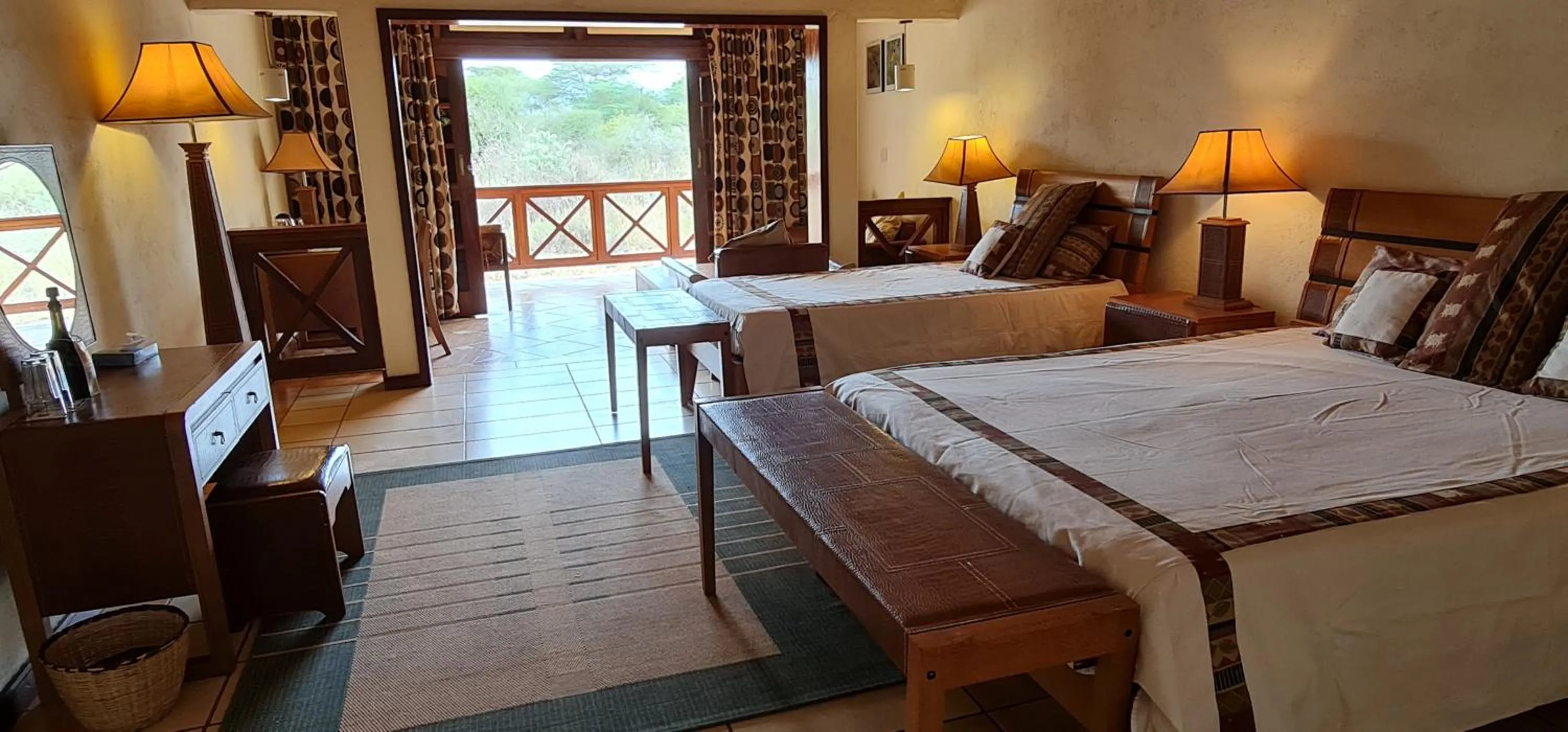 Bed in Kilima Safari Camp