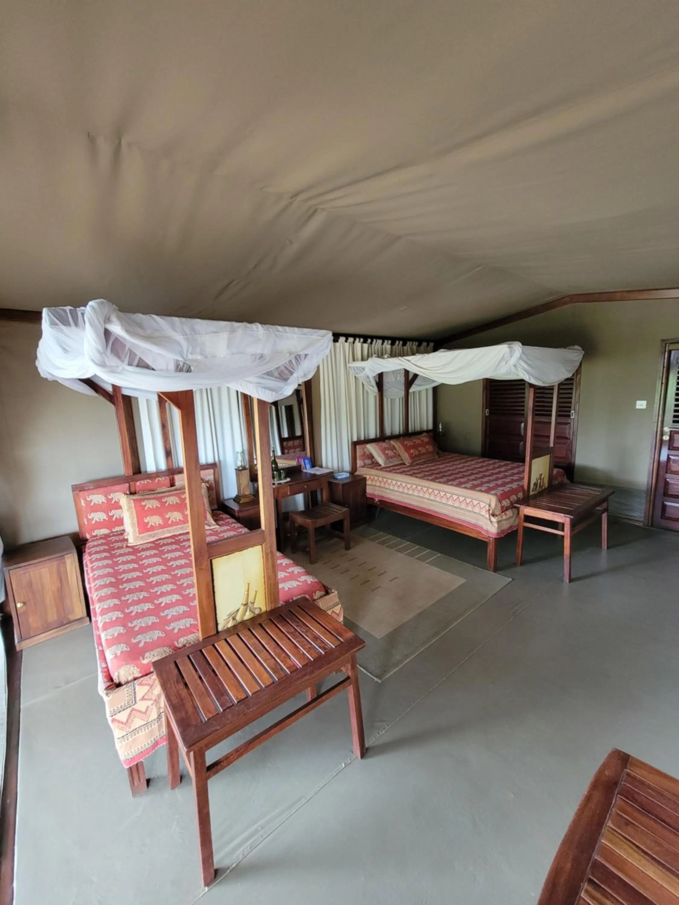 Bed in Fig Tree Camp - Maasai Mara