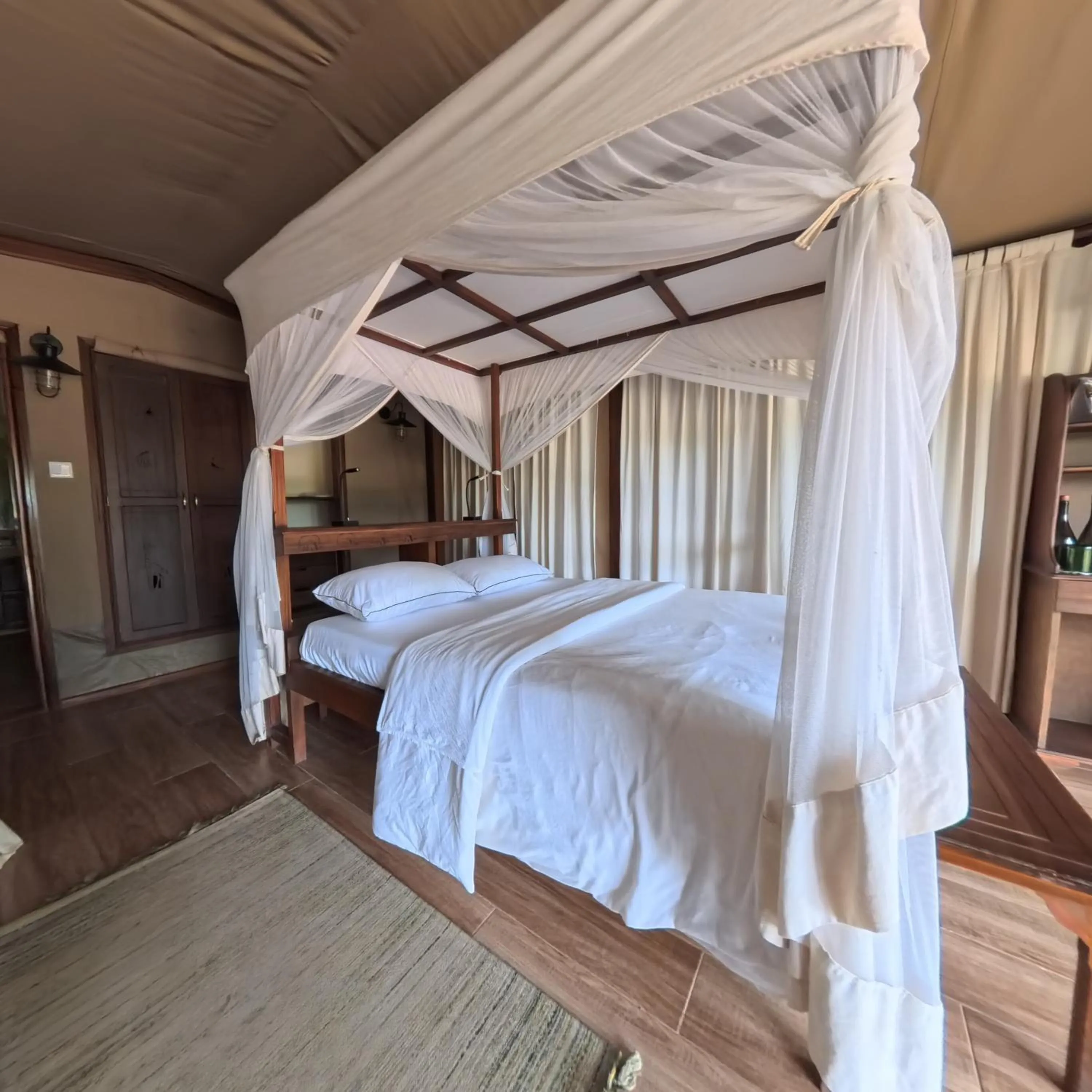 Bed in Fig Tree Camp - Maasai Mara