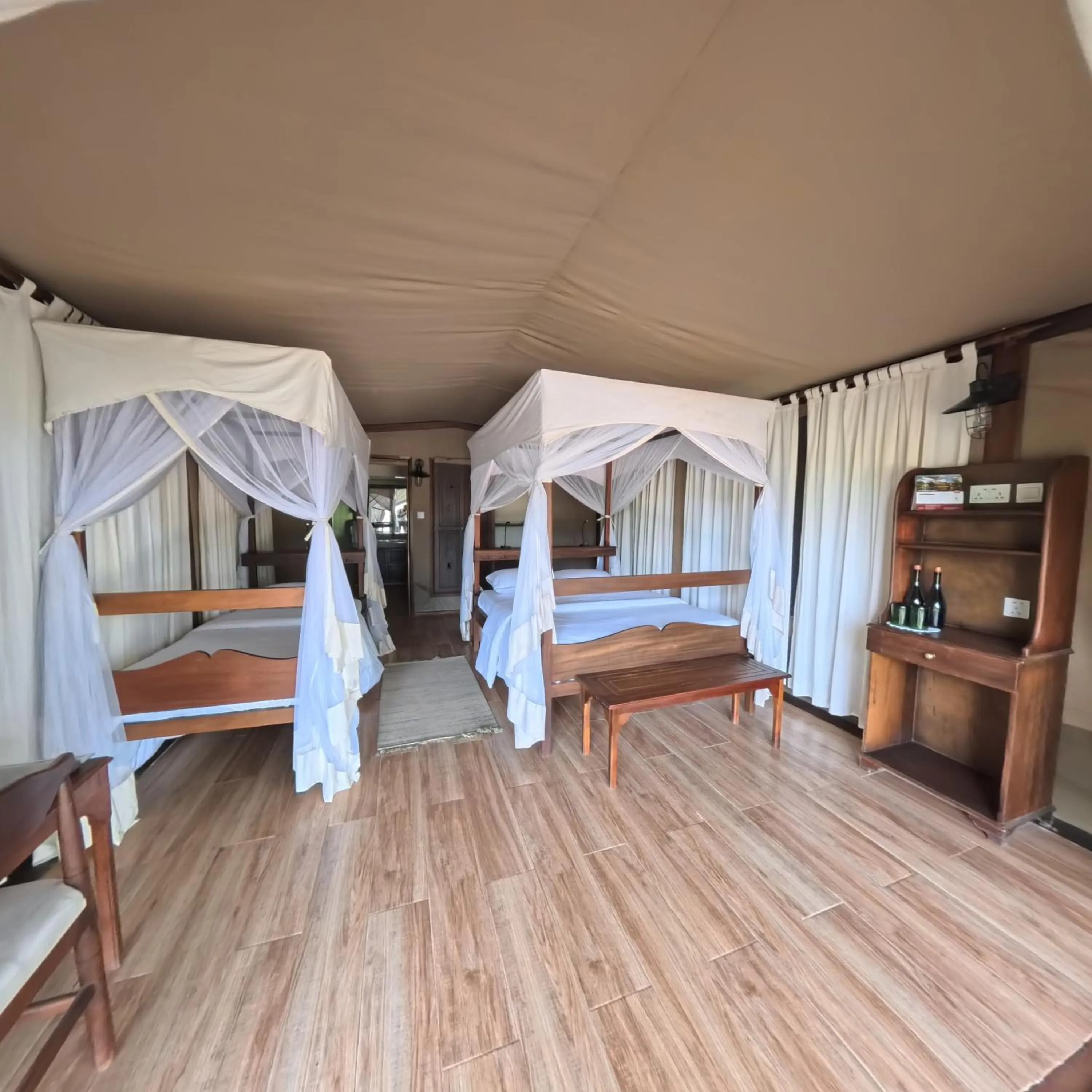 Bed in Fig Tree Camp - Maasai Mara